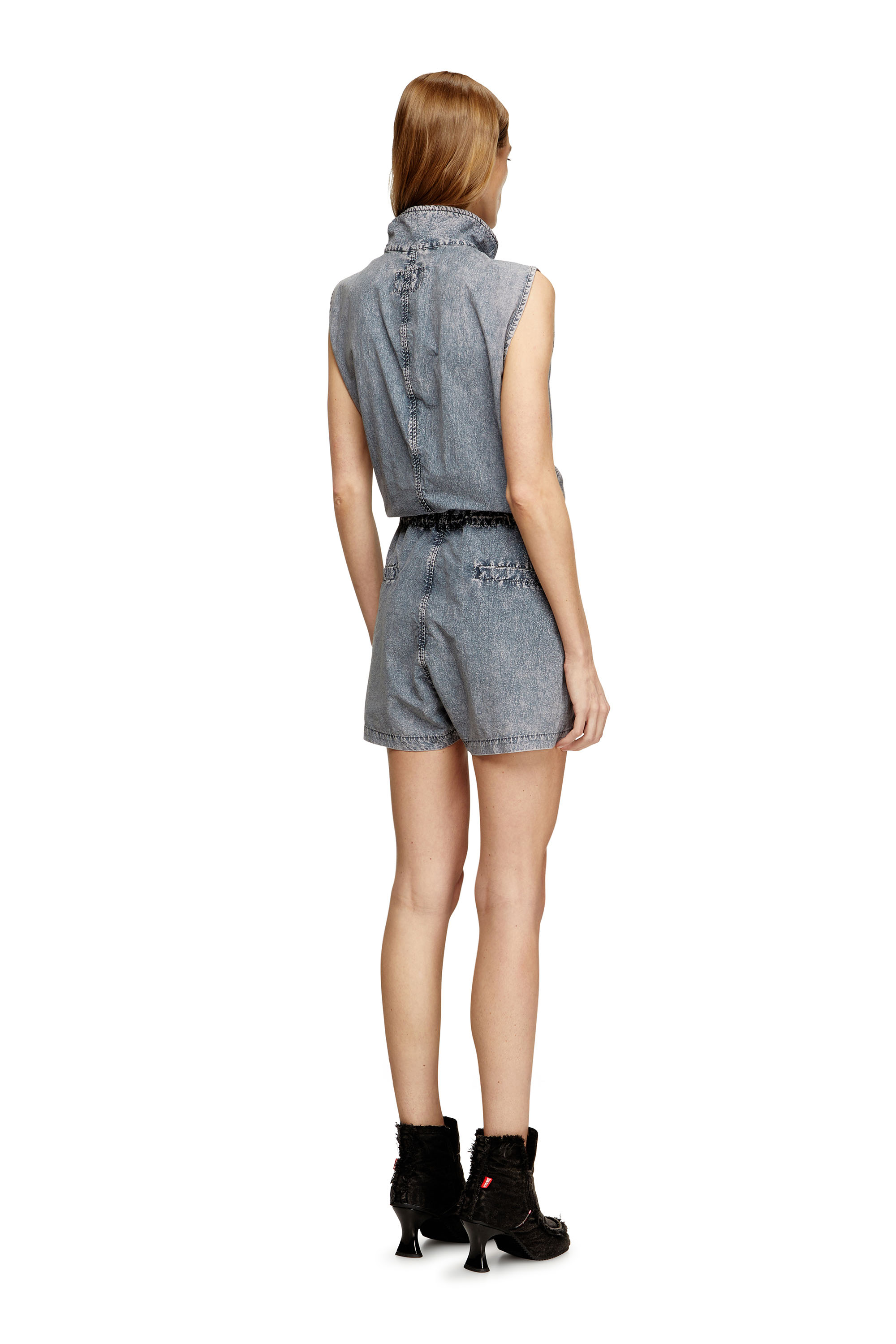 Diesel - J-ANNET, Female's Playsuit in treated nylon in ライトブルー - 4