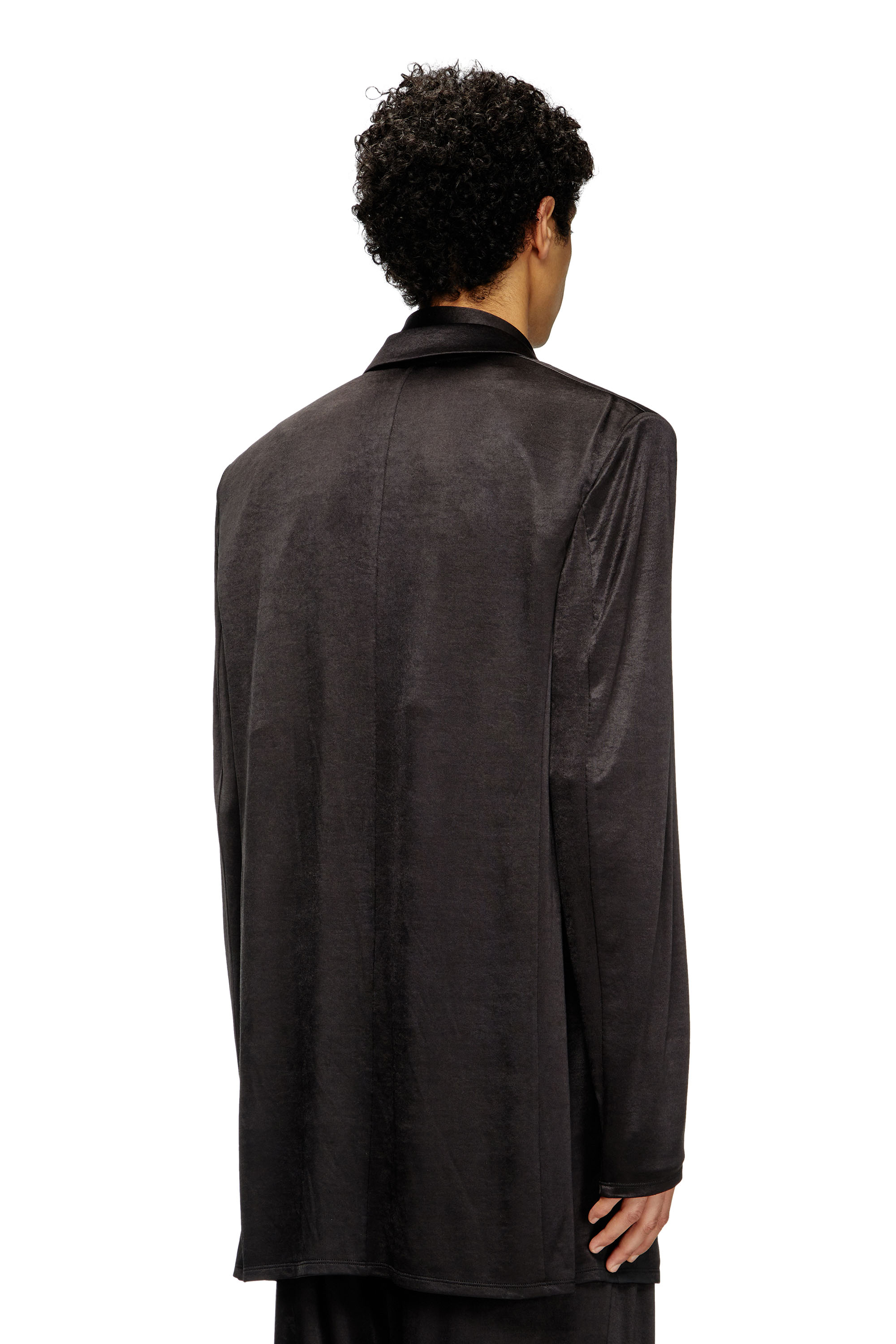 Diesel - J-PEKKA-PLAIN, Male's Tailored jacket in jersey in ブラック - 5