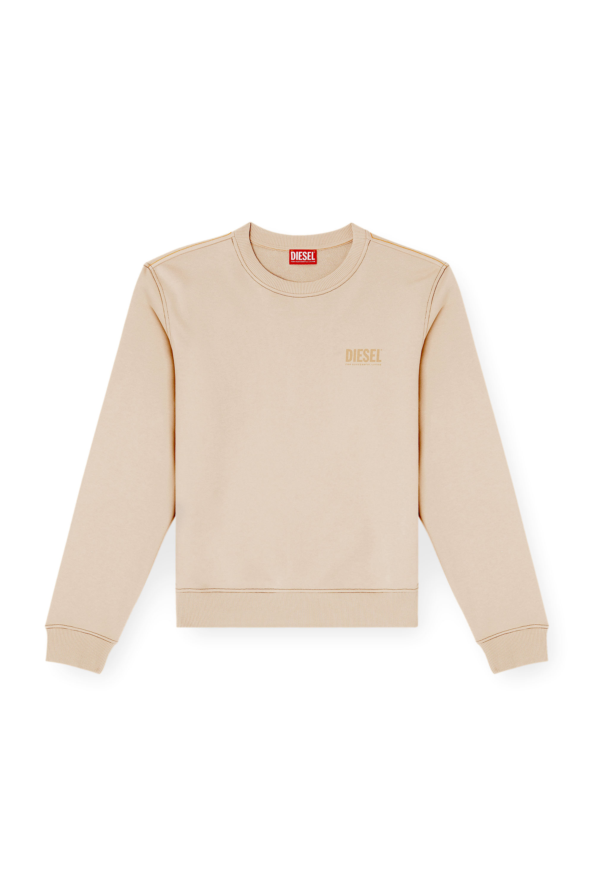 Diesel - S-GINN-V1, Male's Cotton sweatshirt with back camo patch in null - 2