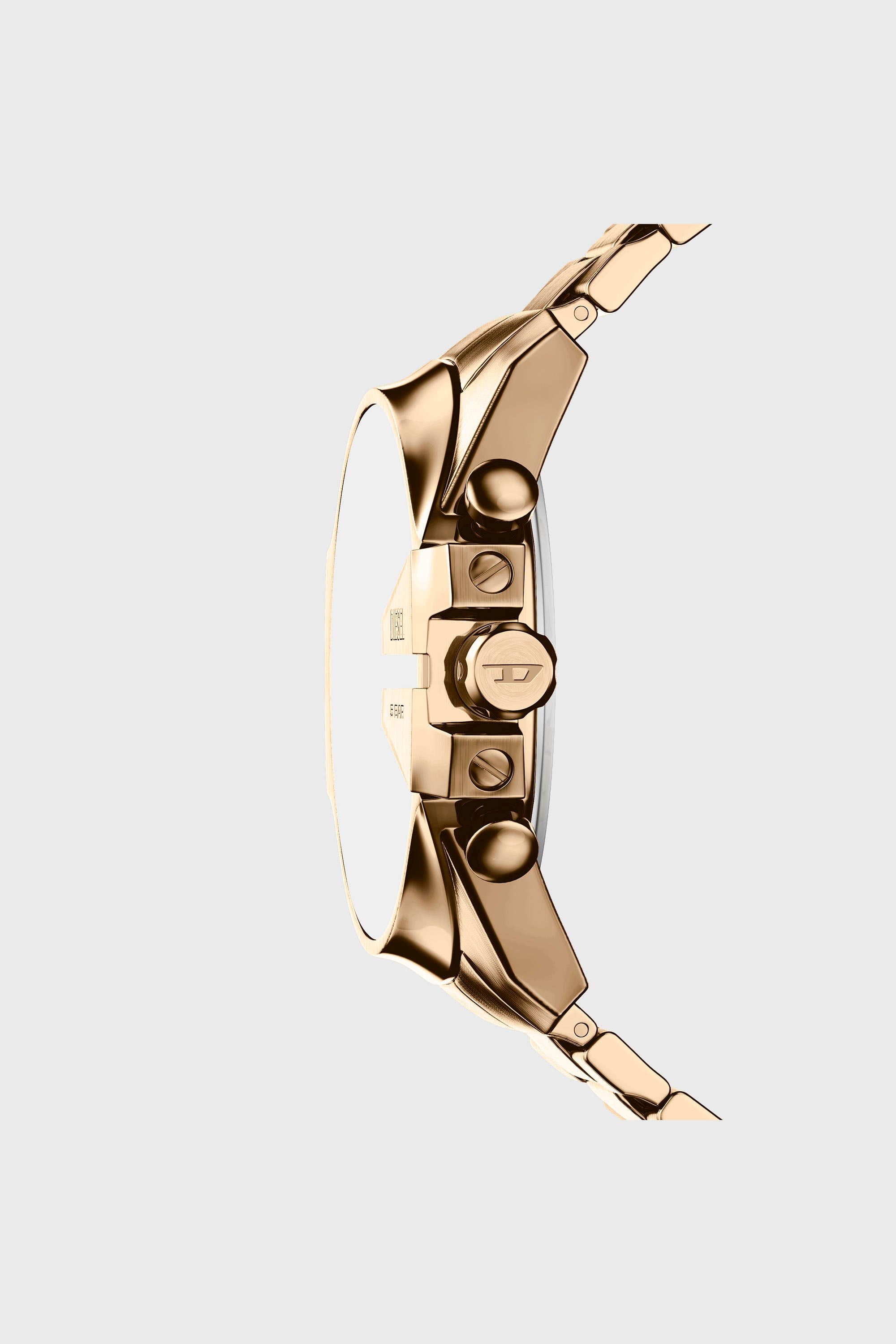 Diesel - DZ4736 WATCH, Male's Mega Chief Slim antique gold-tone stainless steel watch in ゴールド - 2