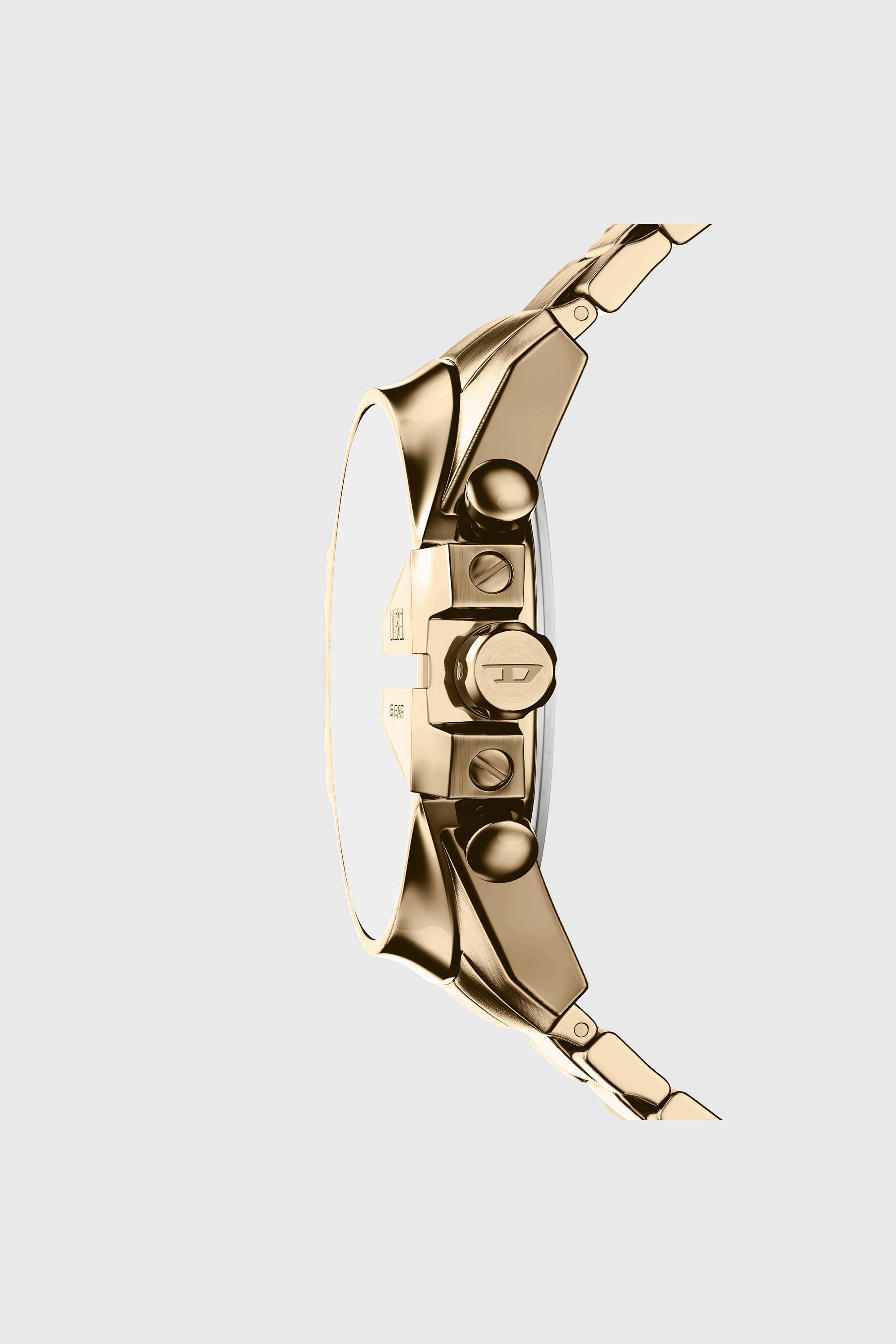 Diesel - DZ4736 WATCH, Male's Mega Chief Slim antique gold-tone stainless steel watch in ゴールド - 2