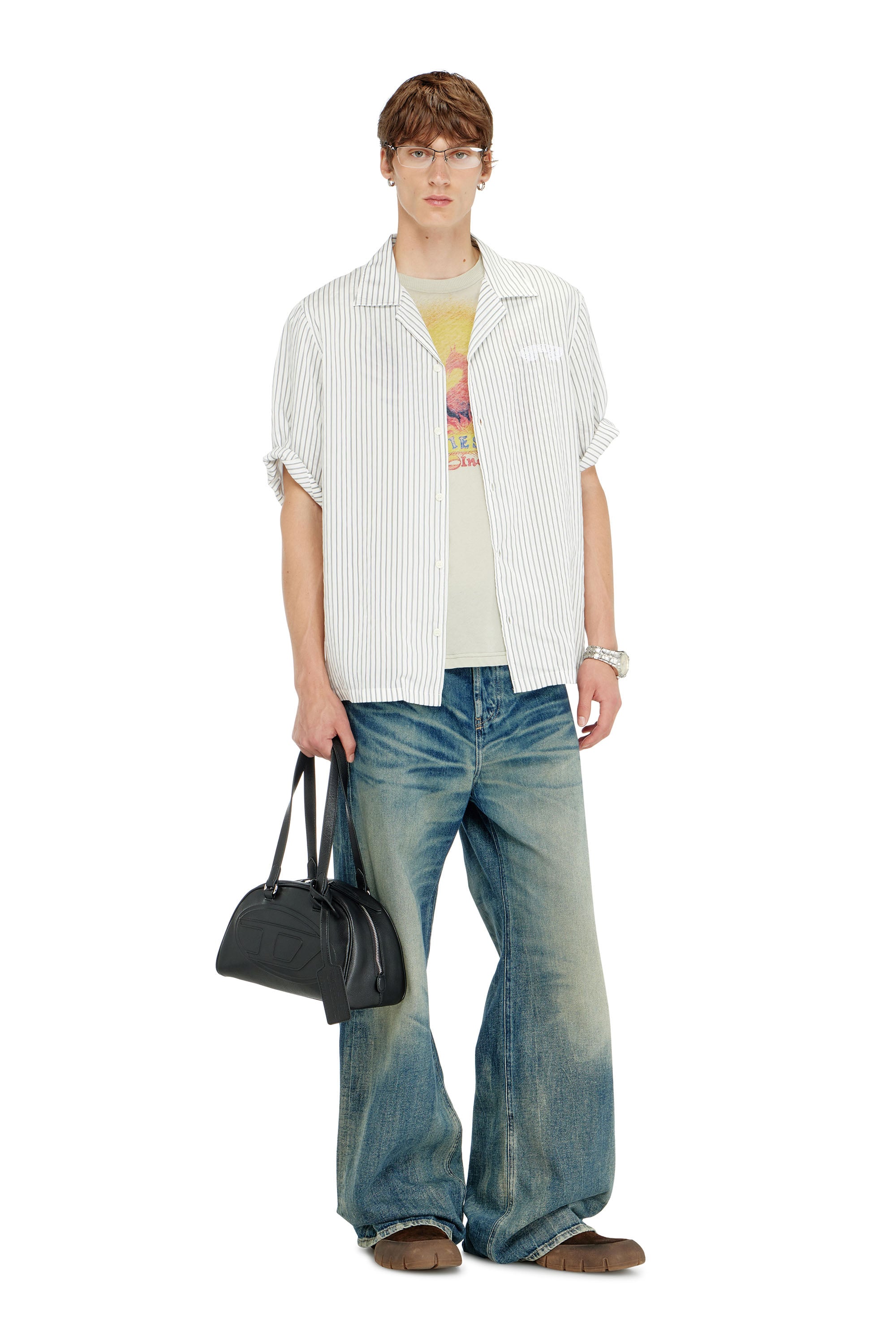 Diesel - 1DR DOME SHOULDER, Unisex's ショルダーバッグ in ブラック - 1