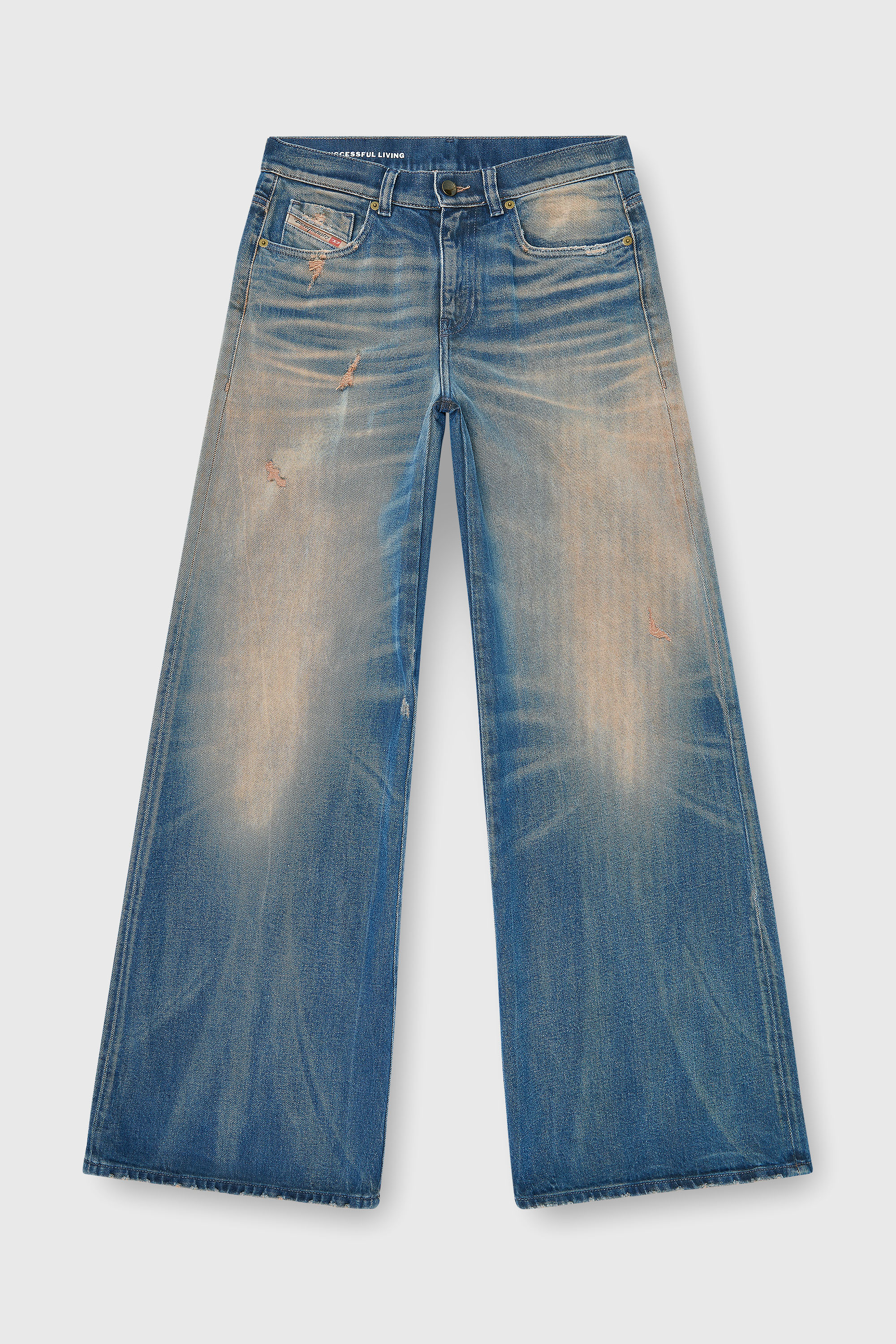 Diesel - Female's Flare Jeans 1978 D-Akemi 09P37, ダークブルー - 6