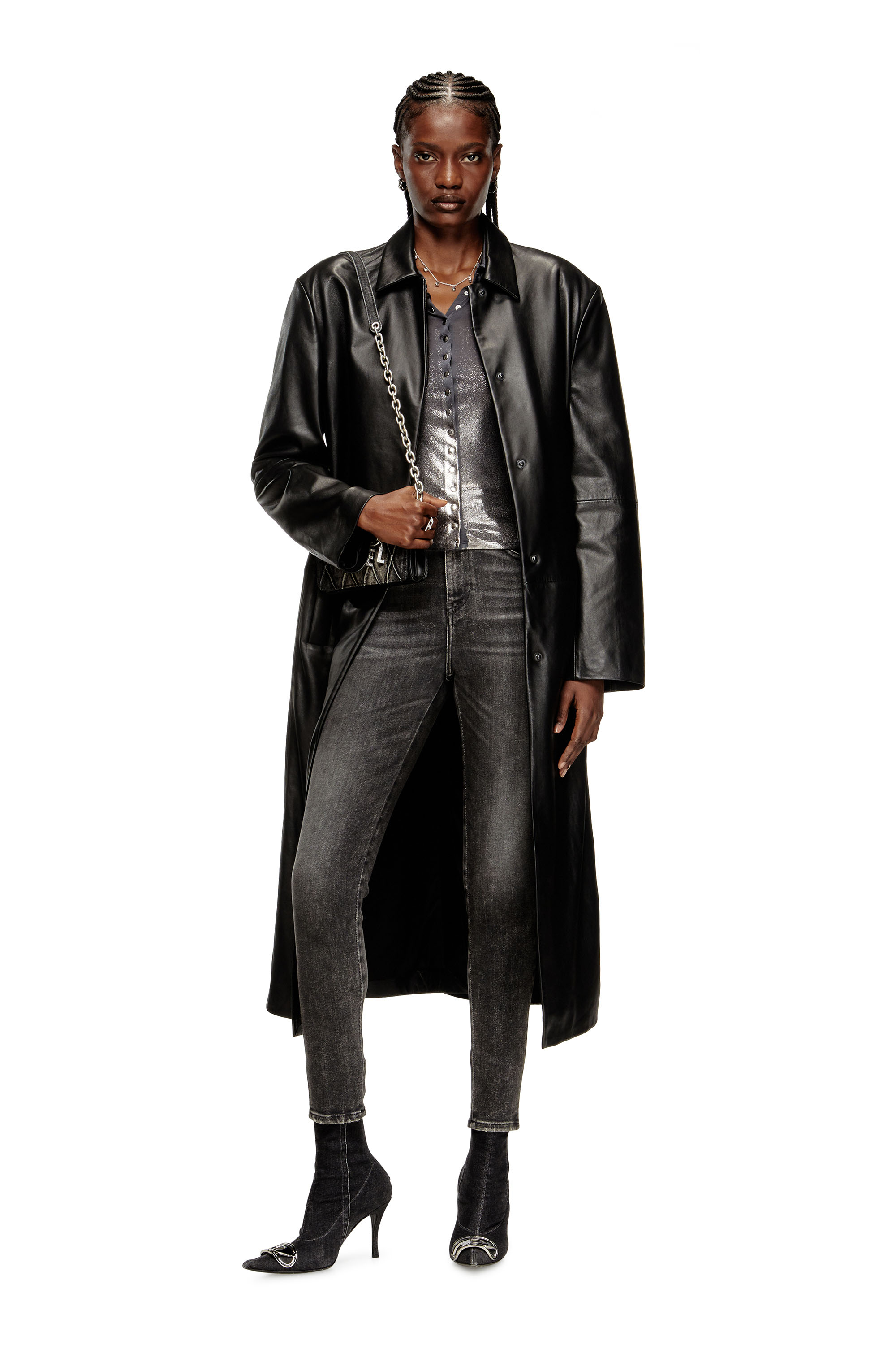 Diesel - C-POL, Female's 長袖シャツ in グレー - 1