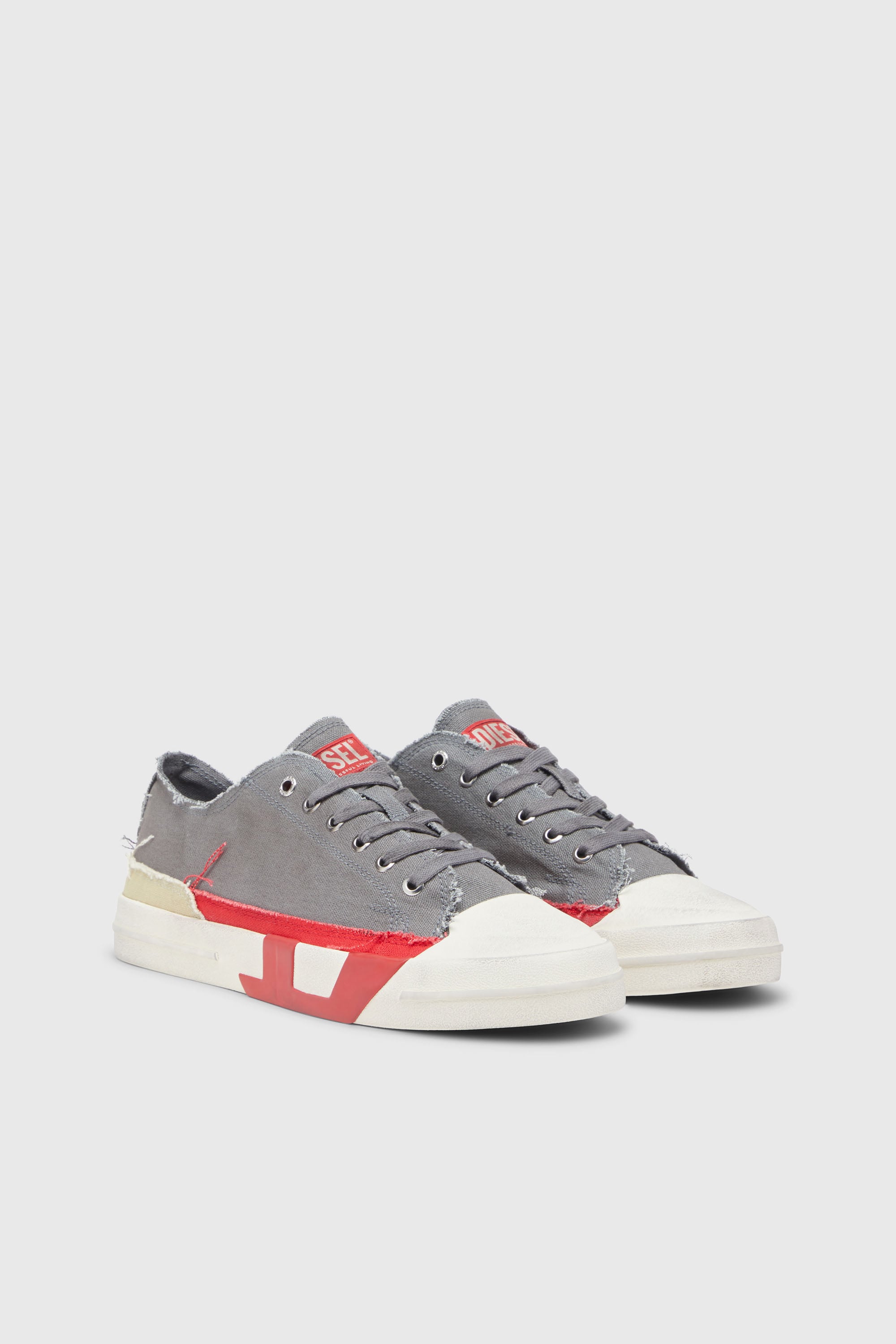 Diesel - S-D-VERSE LOW, Male's ローカットスニーカー in グレー - 3