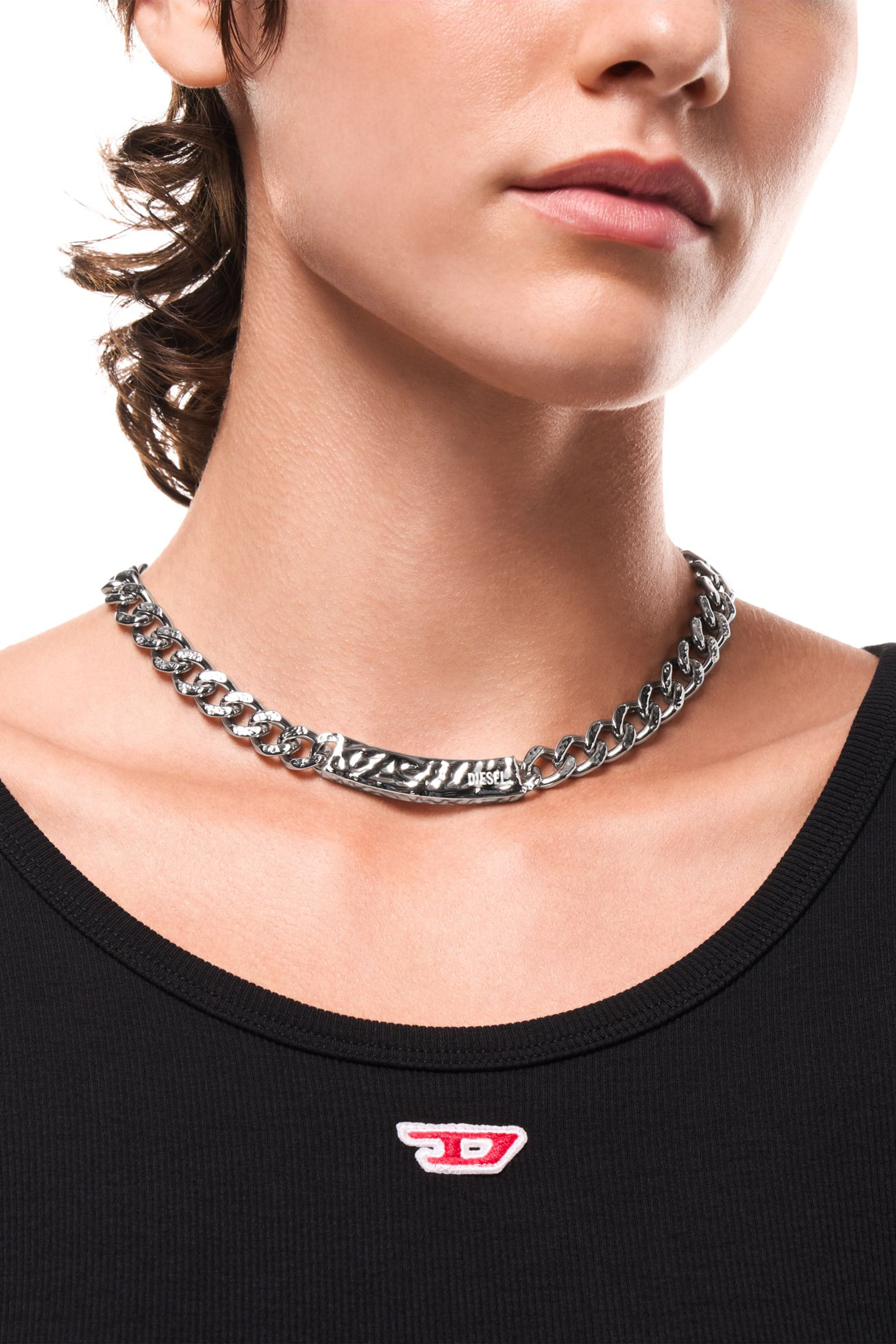 Diesel - DX1733040, Unisex's ネックレス in シルバー - 3