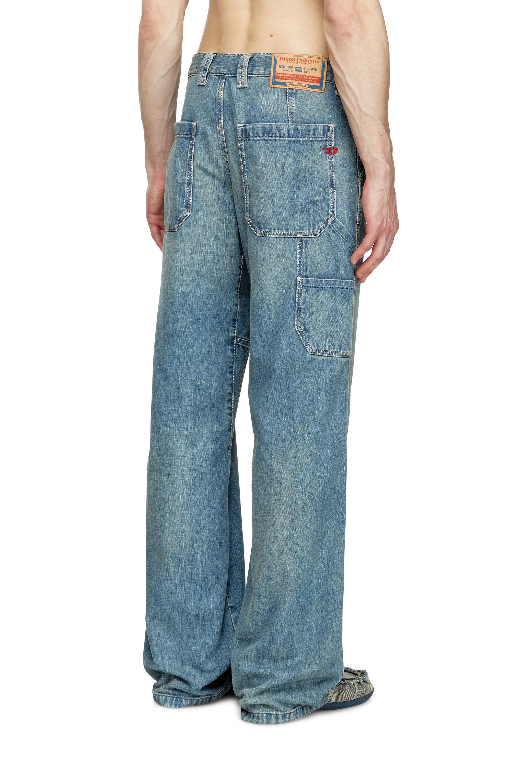 Diesel - Male's Relaxed Jeans D-Livery 068SK, ライトブルー - 4