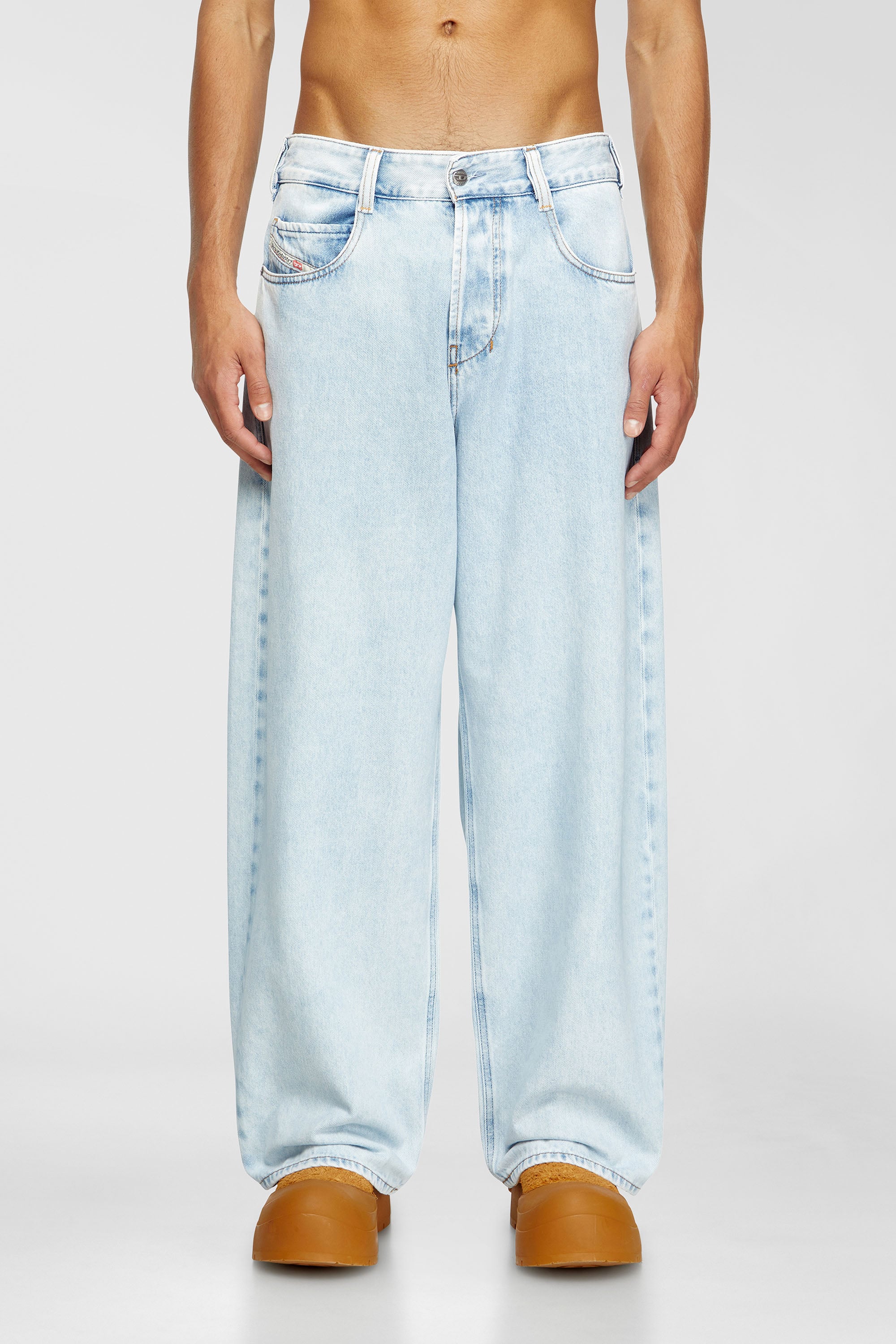 Diesel - Unisex's Relaxed Jeans 1997 D-Enim-M 09M74, ライトブルー - 2