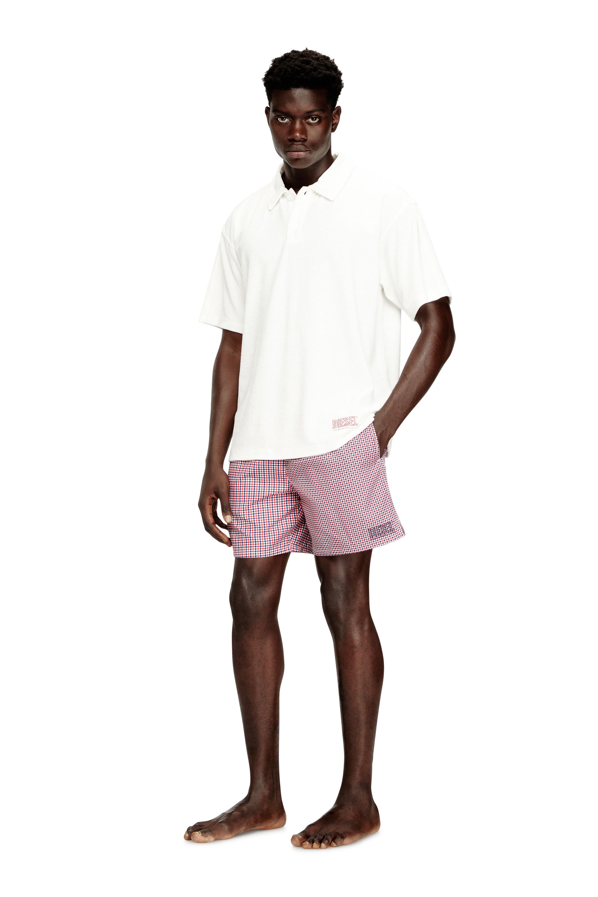 Diesel - SPORT-41-D-CORE, Male's Swim shorts with mixed patterns in マルチカラー - 1