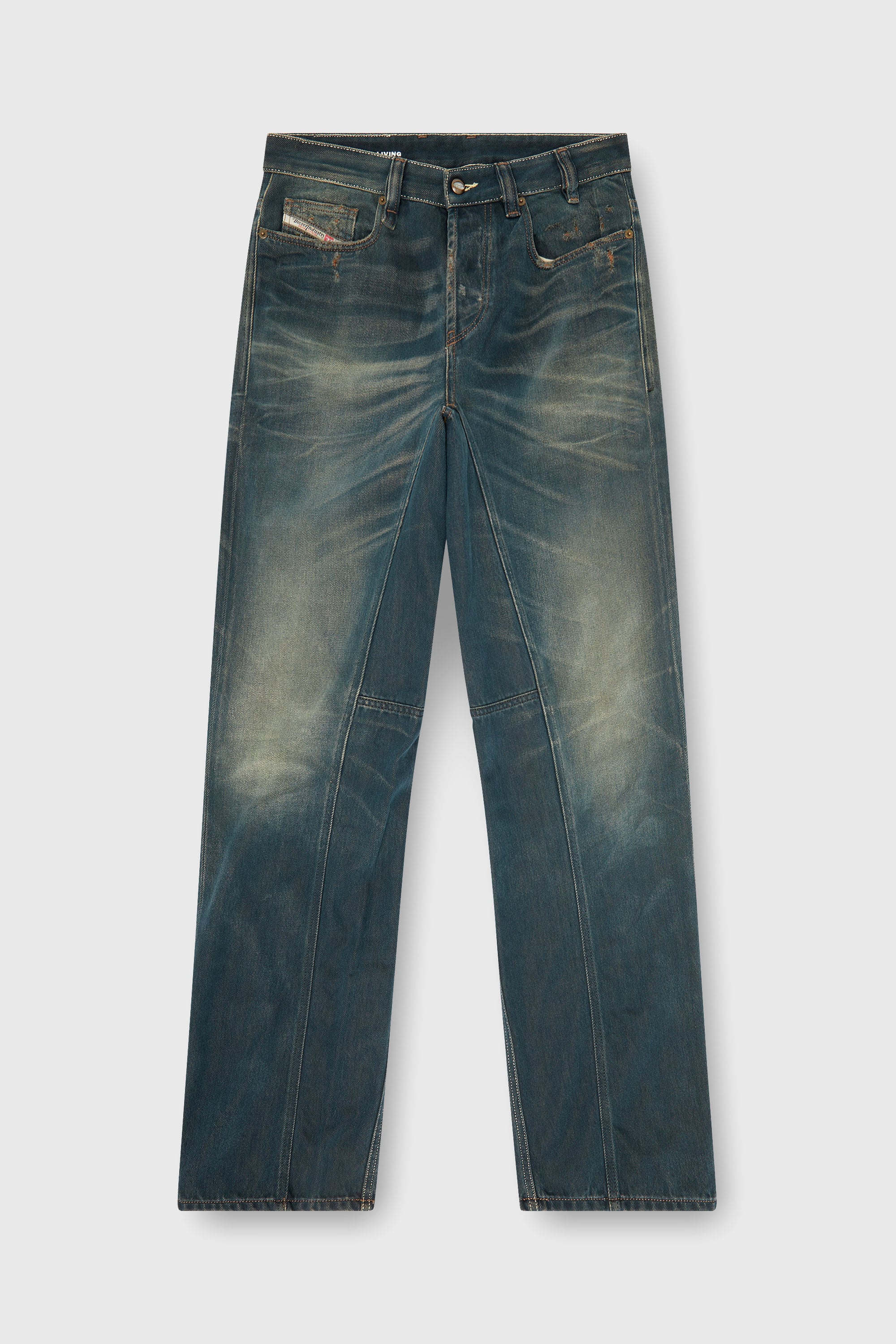 Diesel - Male's Relaxed Jeans 2001 D-Macro 09P85, ダークブルー - 2