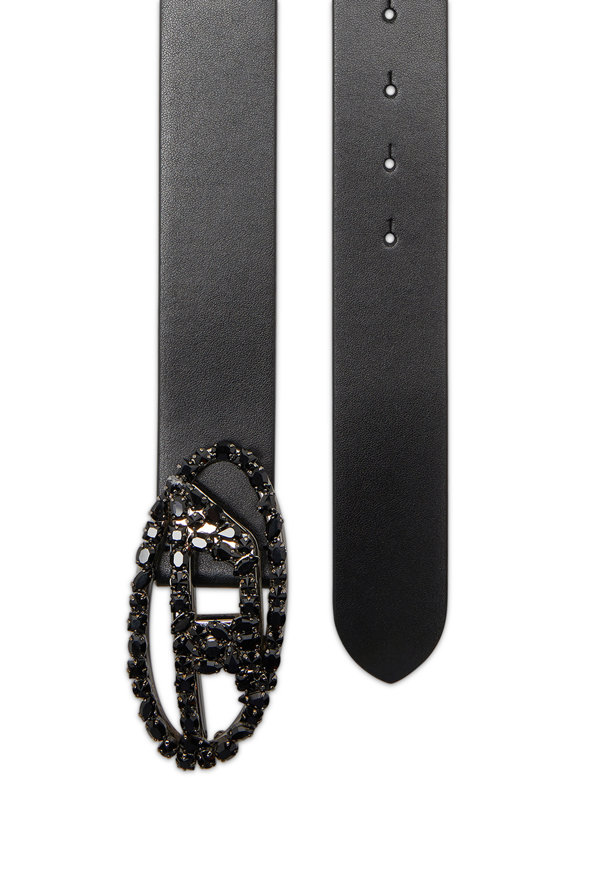 Diesel - B-1DR W-CROWN, Female's レザーベルト in ブラック - 2