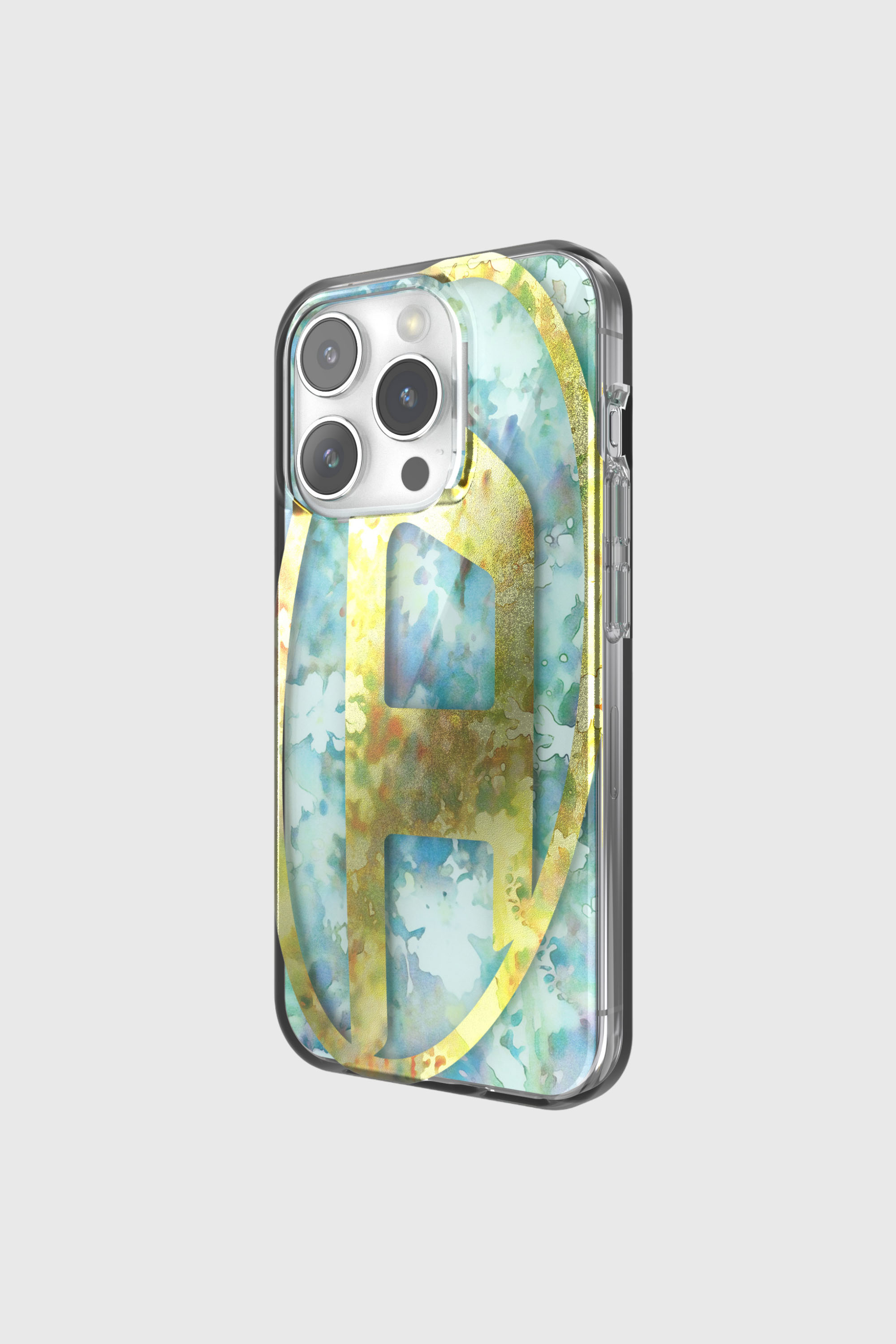 Diesel - 60064 AOP CASE, Unisex's iPhone 15 Pro in イエロー/ブルー - 3