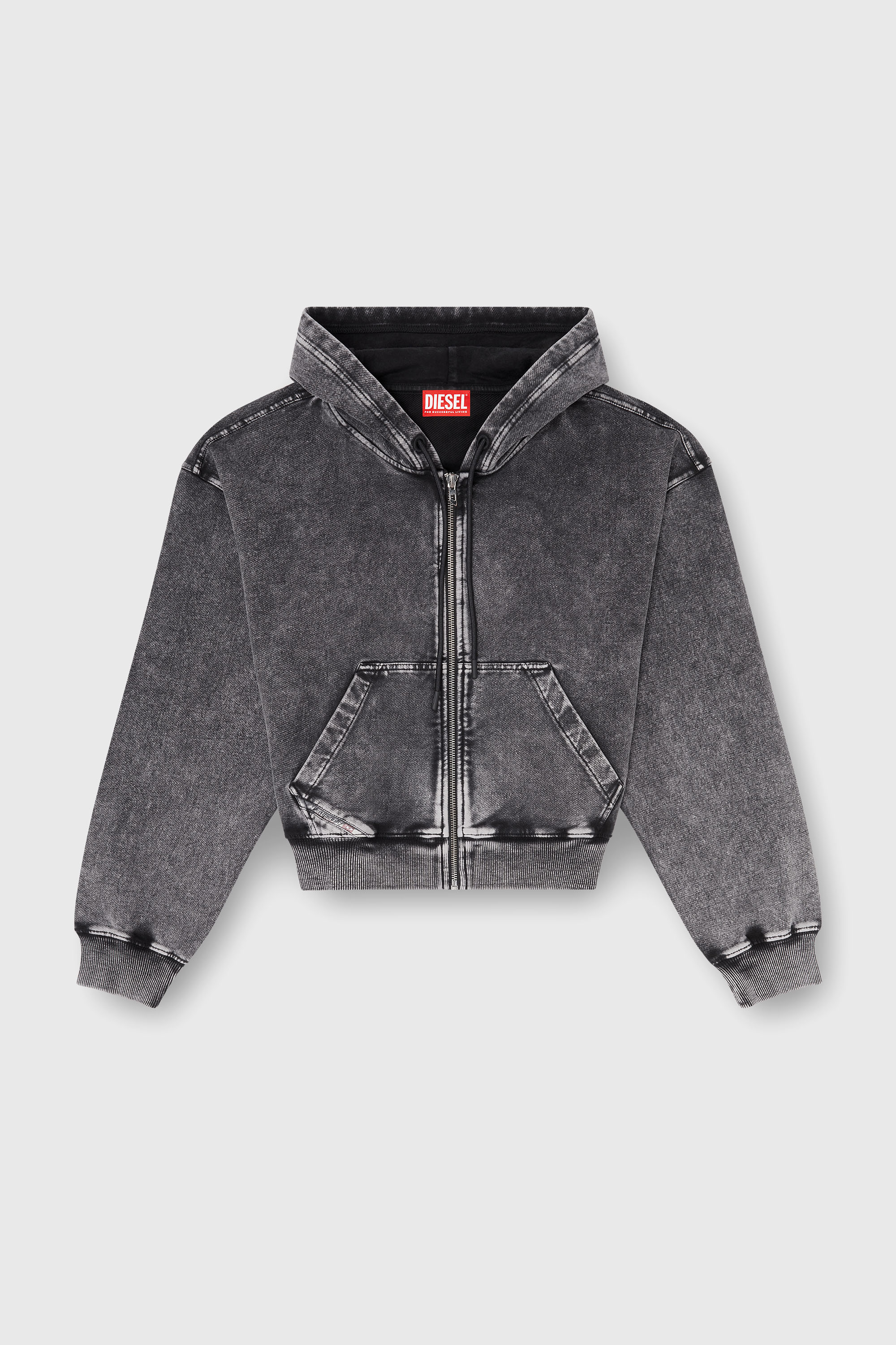 Diesel - F-ELYCY-AA2, Female's ジップアップパーカー in グレー - 2
