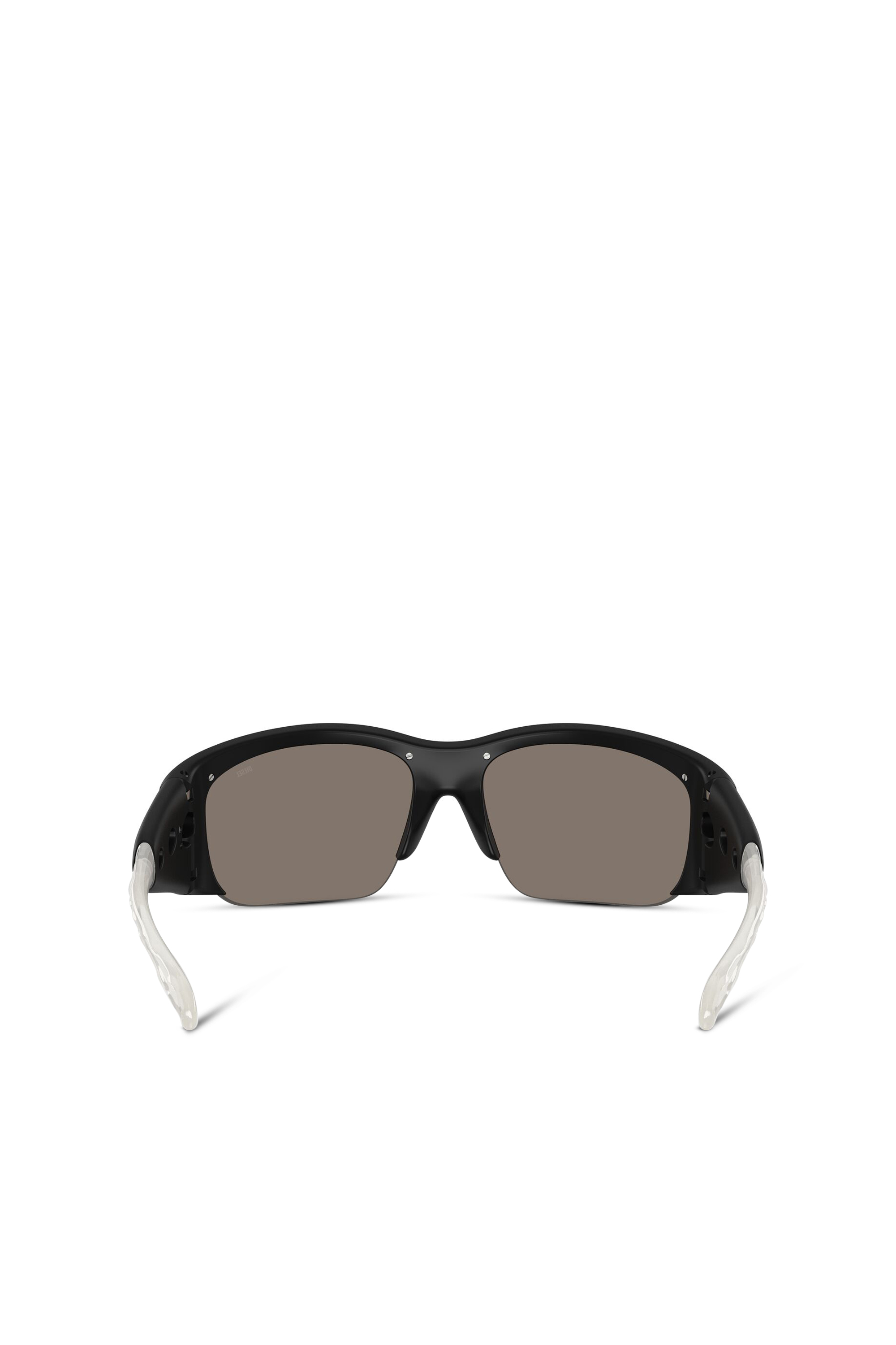 Diesel - 0DL3016U, Unisex's Wrap-around shape sunglasses in ブラック/グレー - 3
