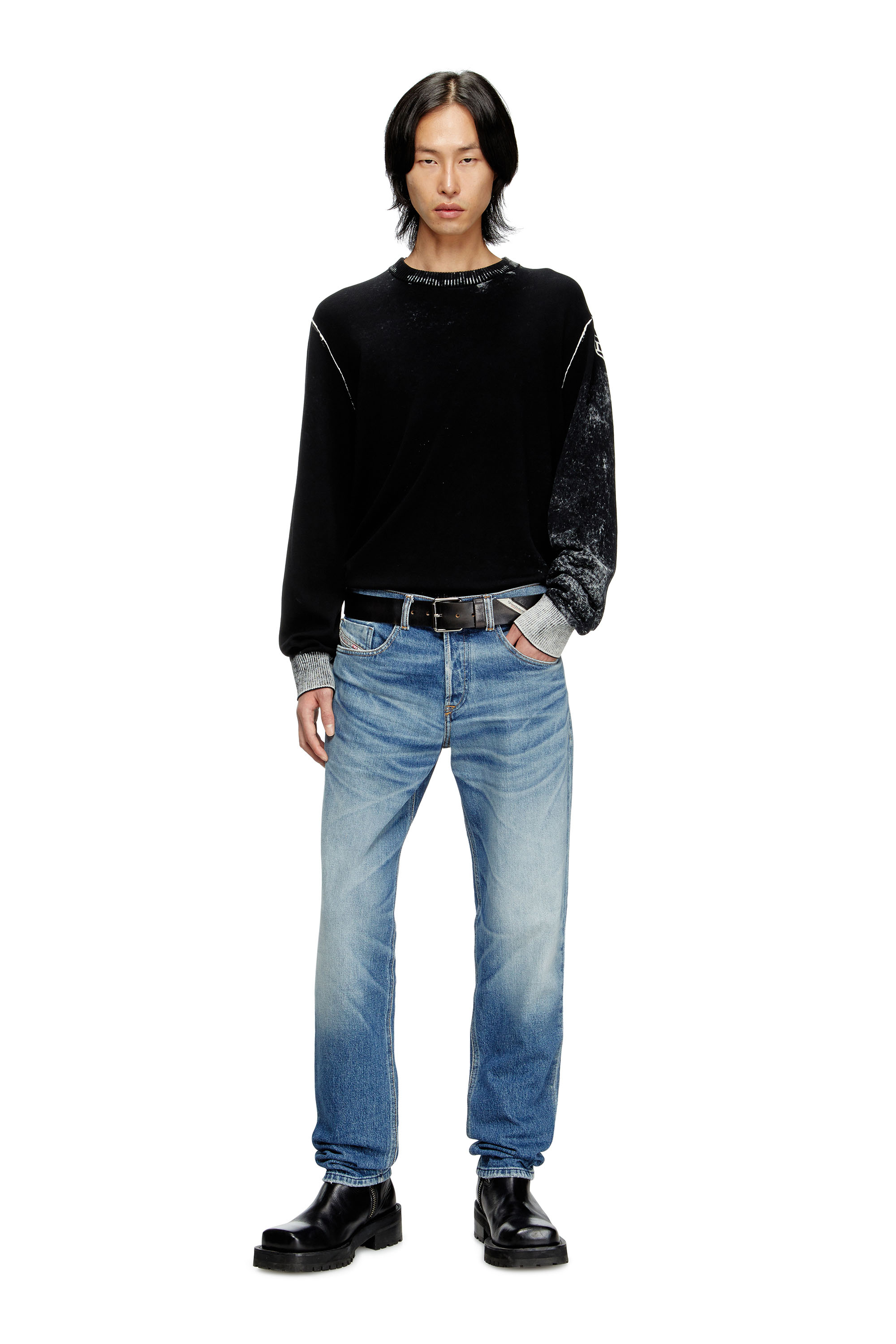 Diesel - Male's Regular Jeans 2023 D-Finitive 09M12, ミディアムブルー - 1