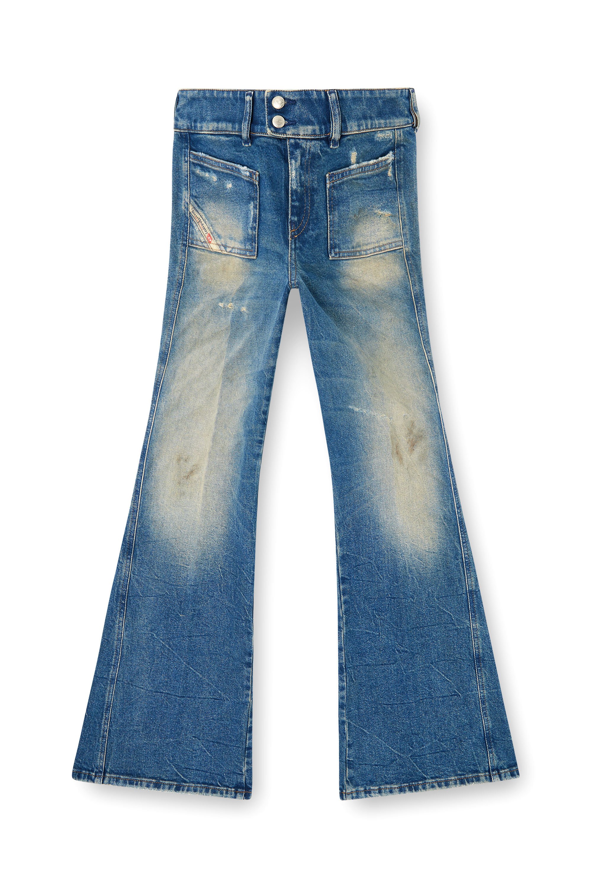 Diesel - Female's Bootcut Jeans D-Hush 09N40, ミディアムブルー - 2