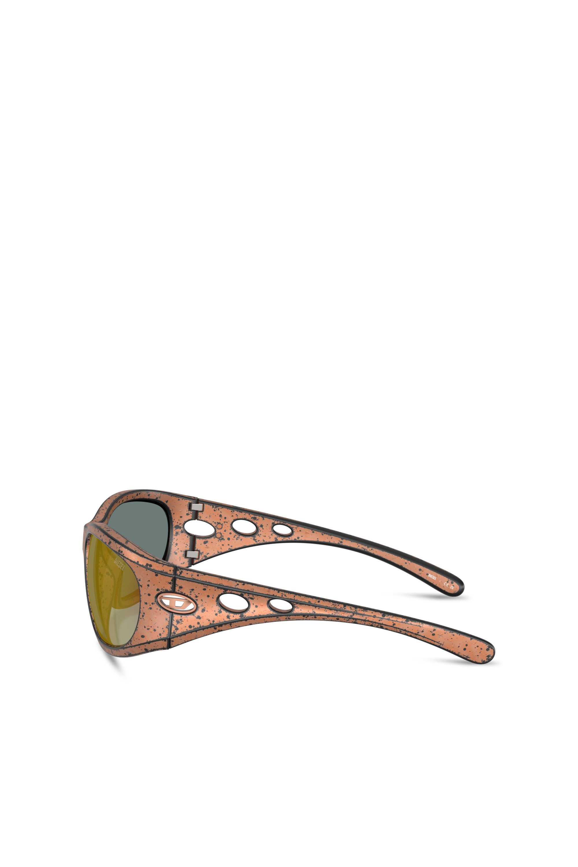 Diesel - 0DL3012U, Unisex's Rectangle sunglasses in ブラウン - 3
