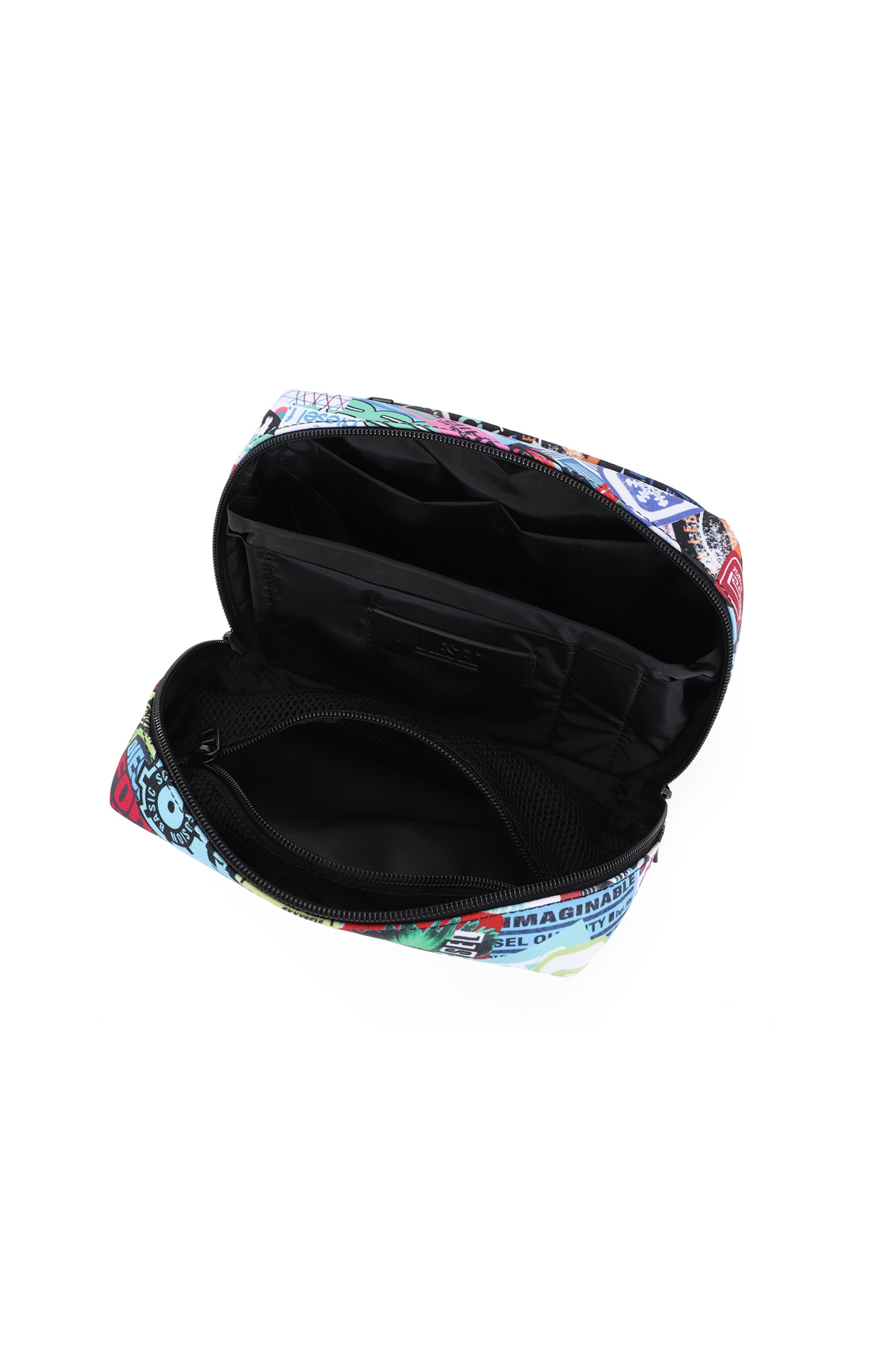 Diesel - DIESEL PC PRINTED BEAUTY CASE-STICKERS-, Unisex's Beauty case with stickers in マルチカラー - 3