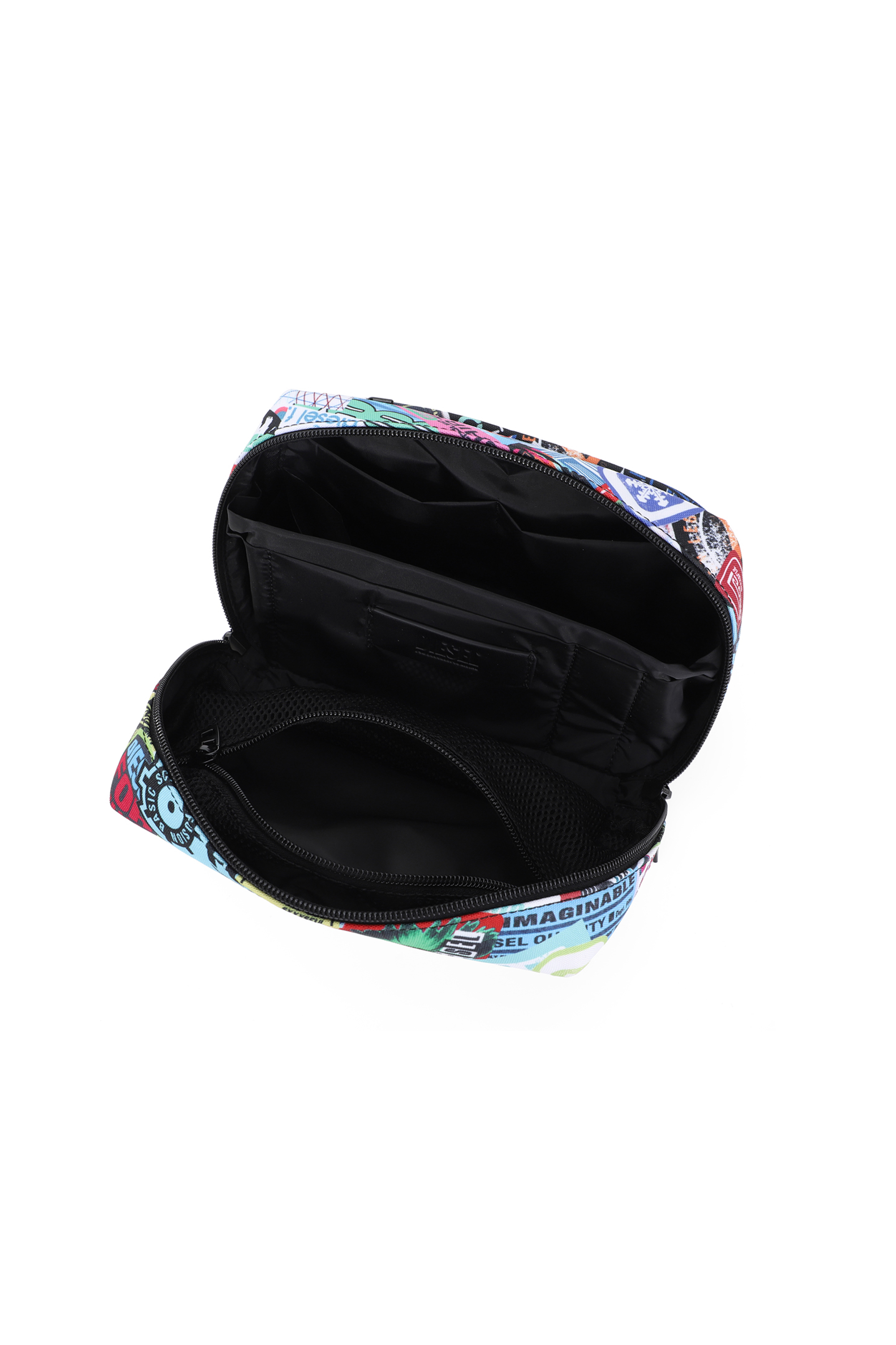 Diesel - DIESEL PC PRINTED BEAUTY CASE-STICKERS-, Unisex's Beauty case with stickers in マルチカラー - 4