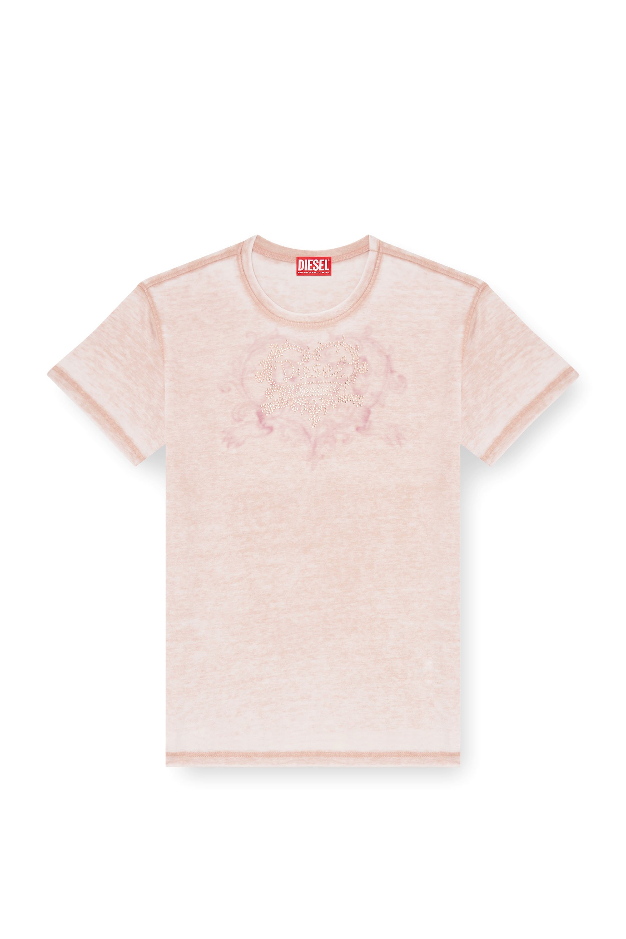 Diesel - T-NORMY-AA5, Female's Tシャツ in フェースパウダー - 2