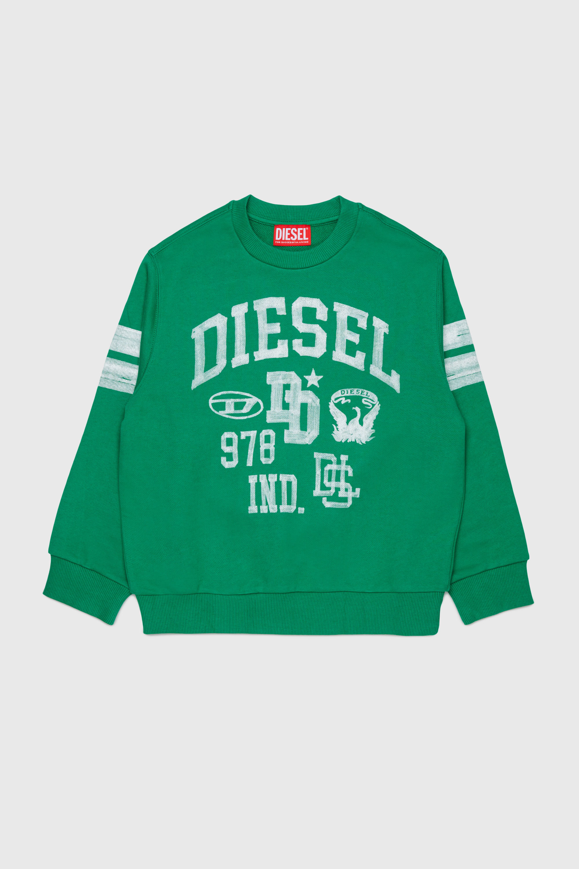 Diesel - SBAND OVER, Male's スウェット in グリーン - 1