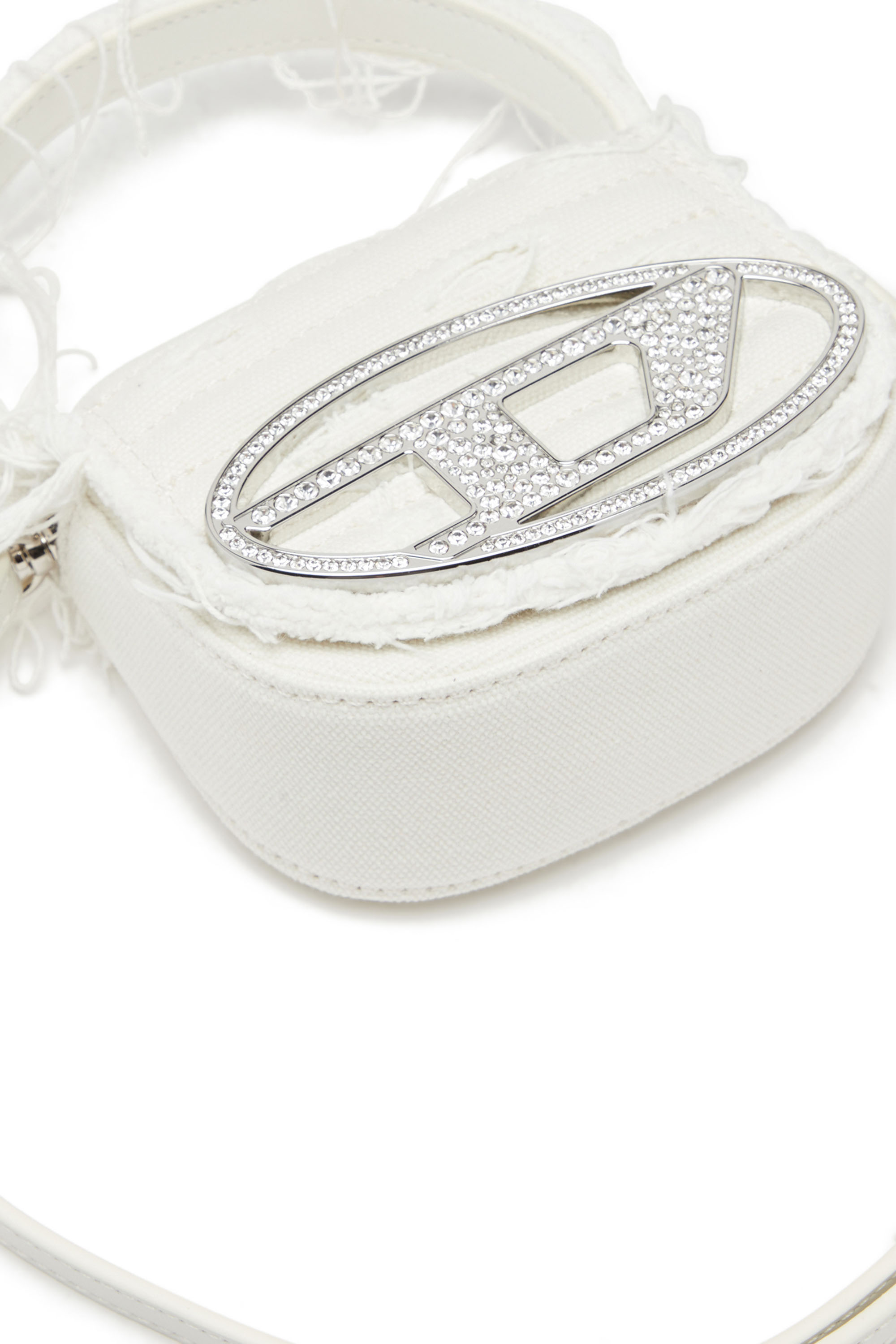 Diesel - 1DR XS, Female's 1DR XS-Iconic mini bag in canvas and leather in ホワイト - 5