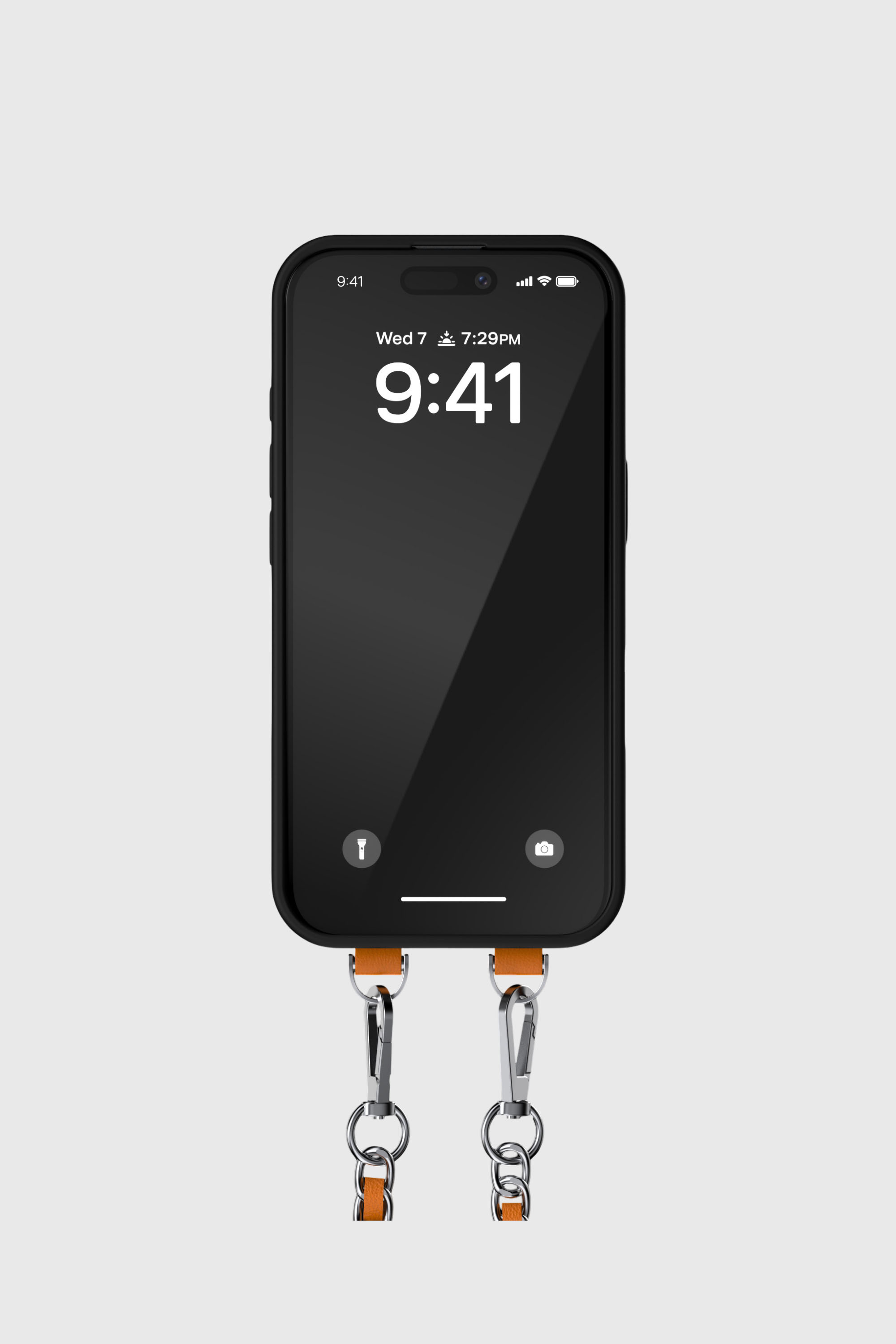 Diesel - 60664 MOULDED CASE, Unisex's Oval D case with wrist strap and MagSafe for iPhone 17 in オレンジ - 3
