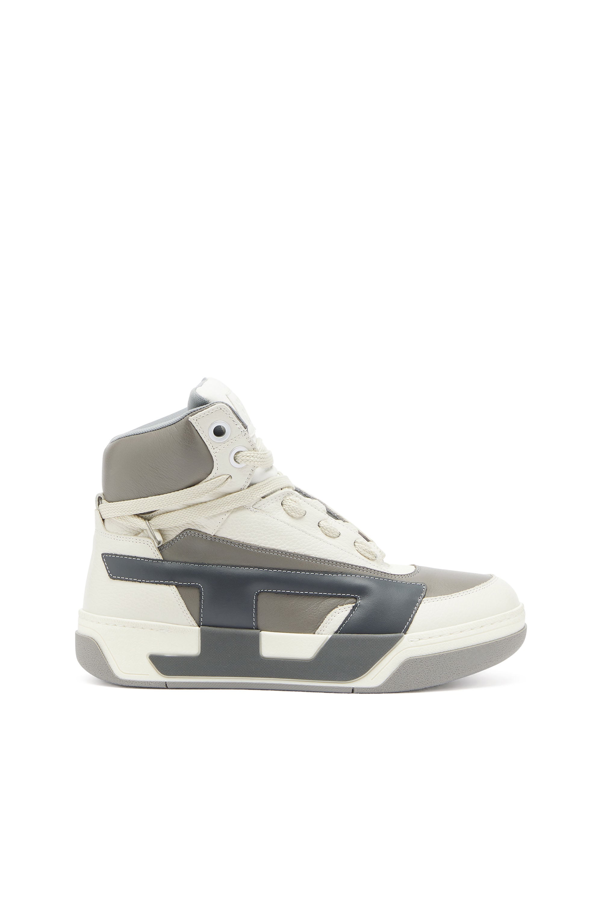 Diesel - S-D-OLLIE MID, Male's ミッドカットスニーカー in ホワイト/グレー - 1