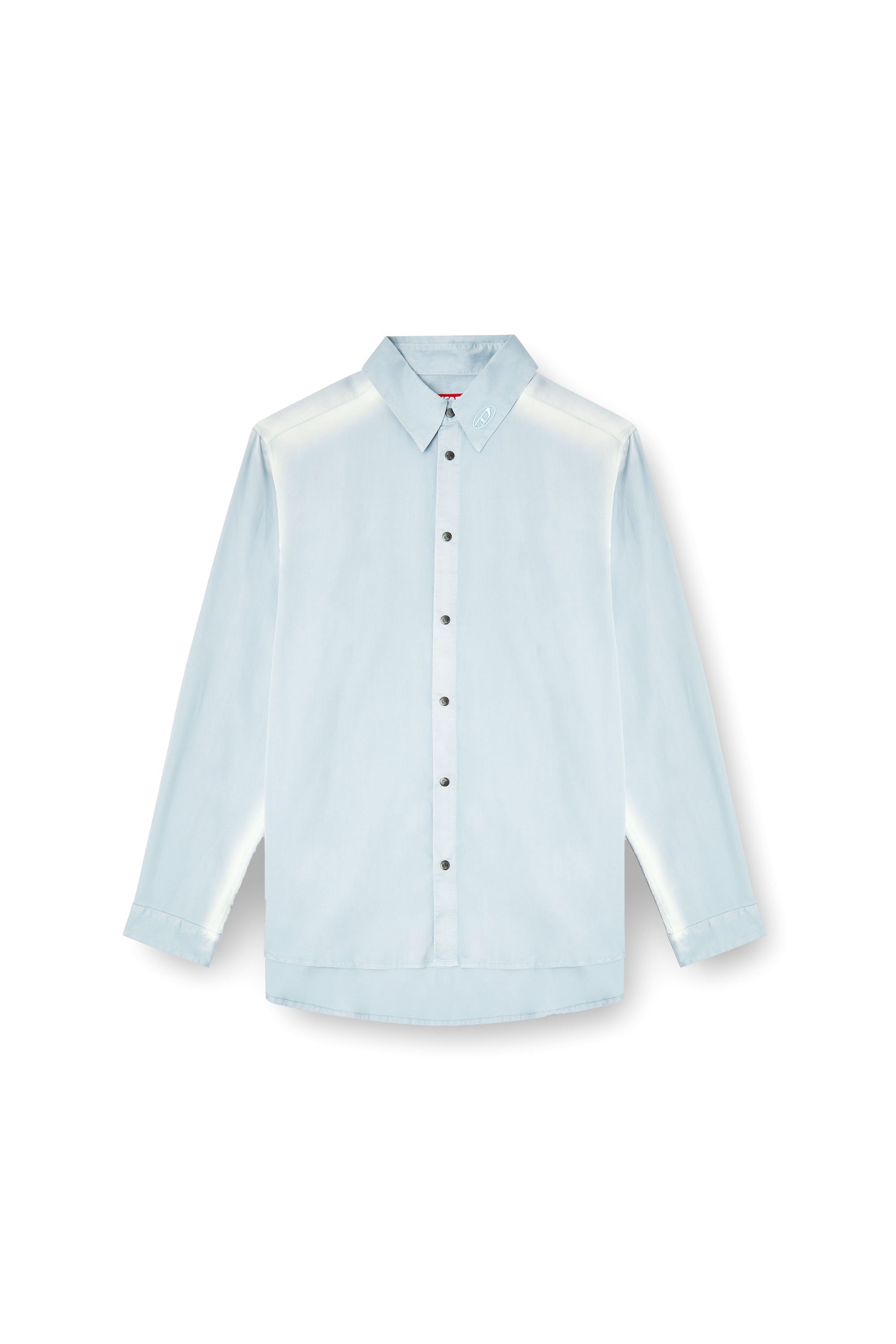Diesel - S-SIMPLY-JLCI, Male's Shirt in faded twill in ライトブルー - 3