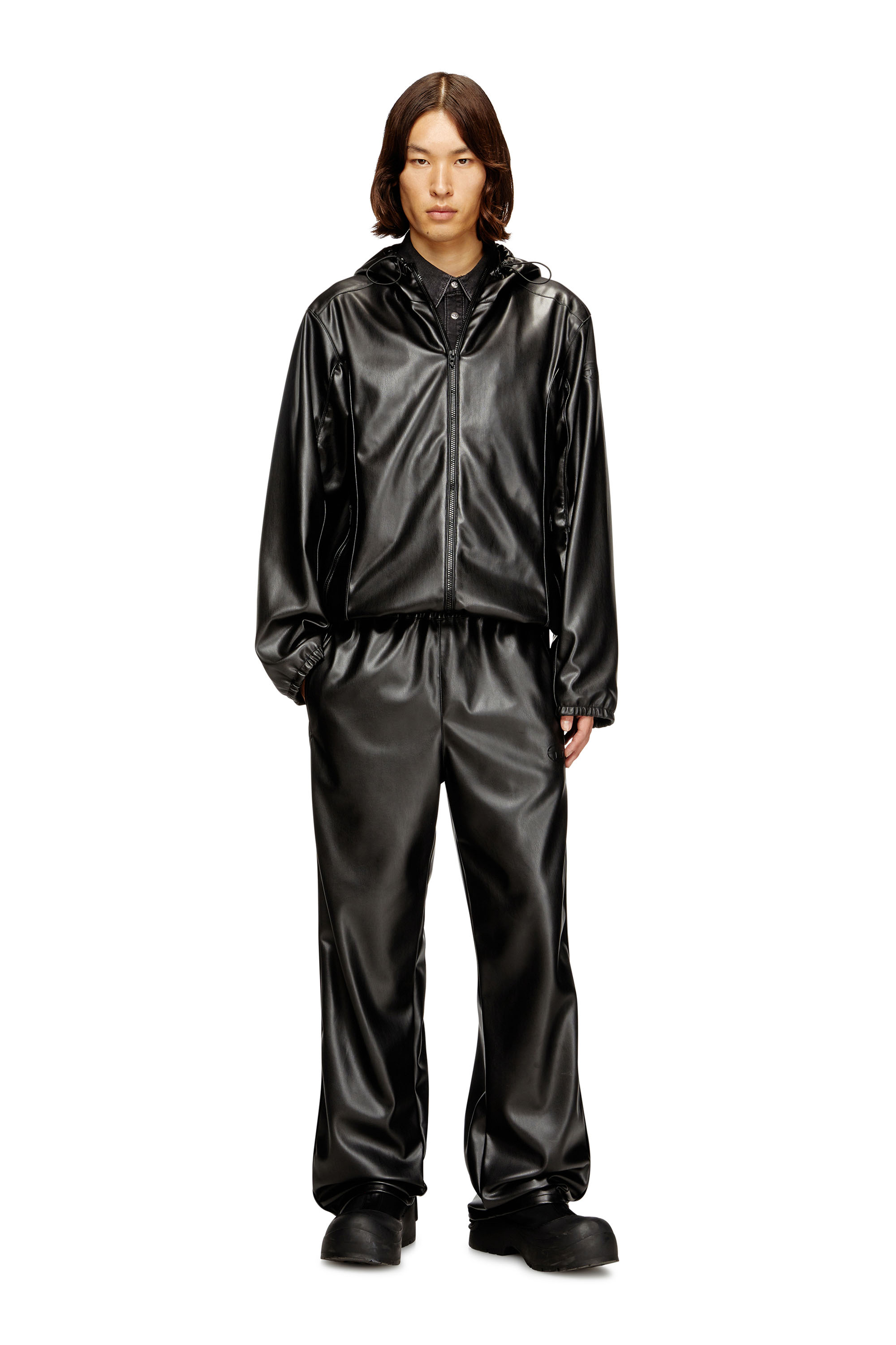 Diesel - J-HIVES-PGBX, Male's フード付きジャケット in ブラック - 1