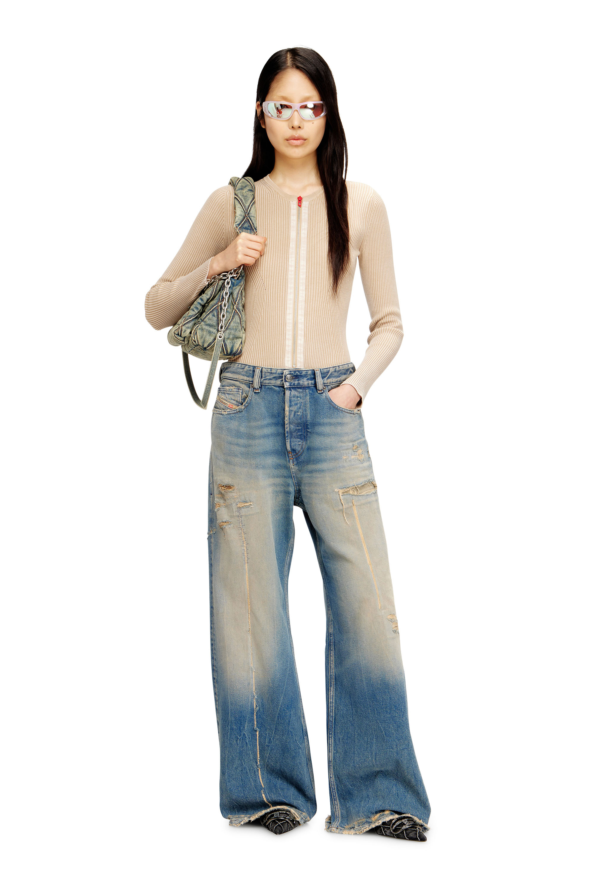 Diesel - Female's Relaxed Jeans 1996 D-Sire 09N29, ミディアムブルー - 3