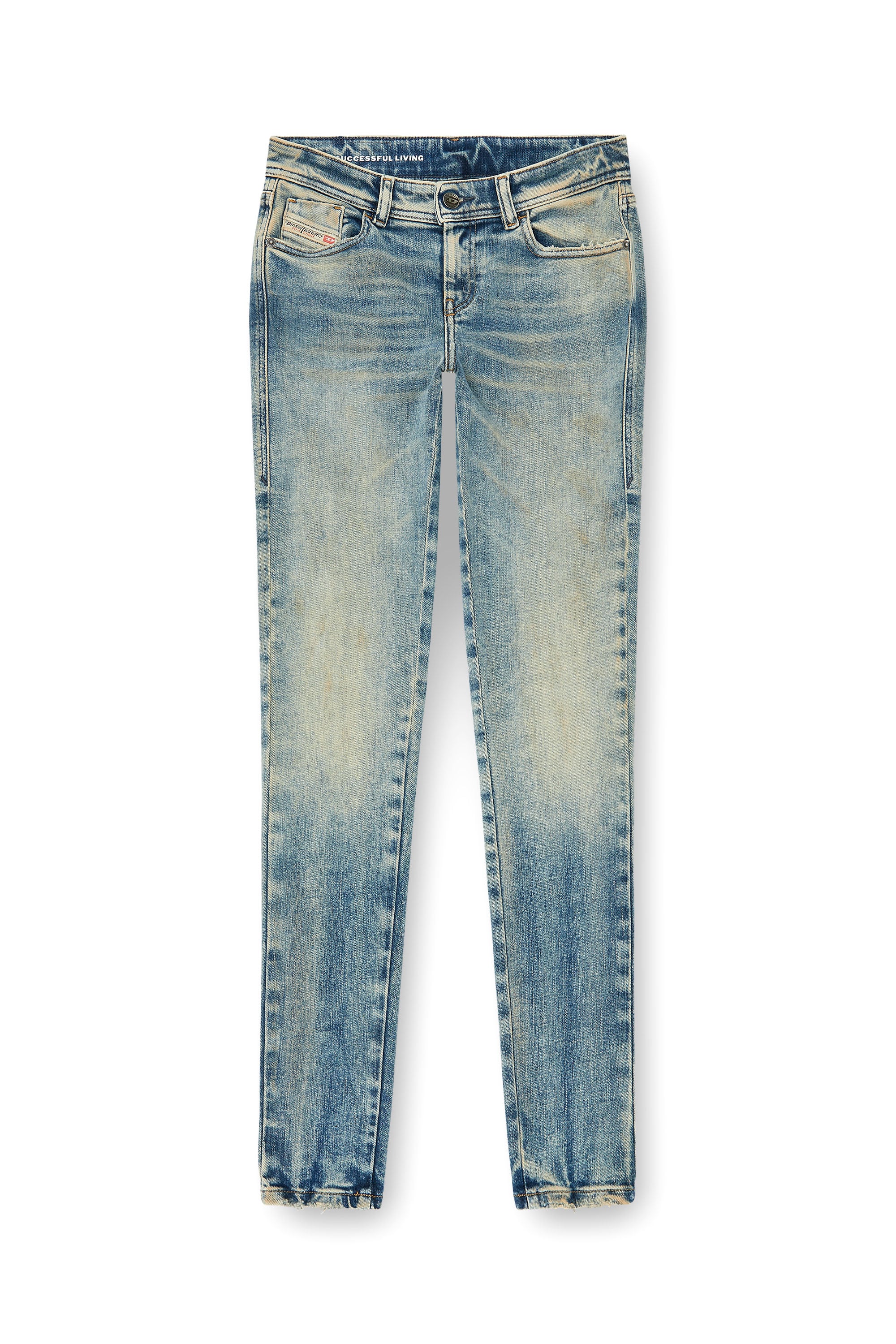 Diesel - Female's Skinny Jeans 2017 Slandy 09P73, ミディアムブルー - 3