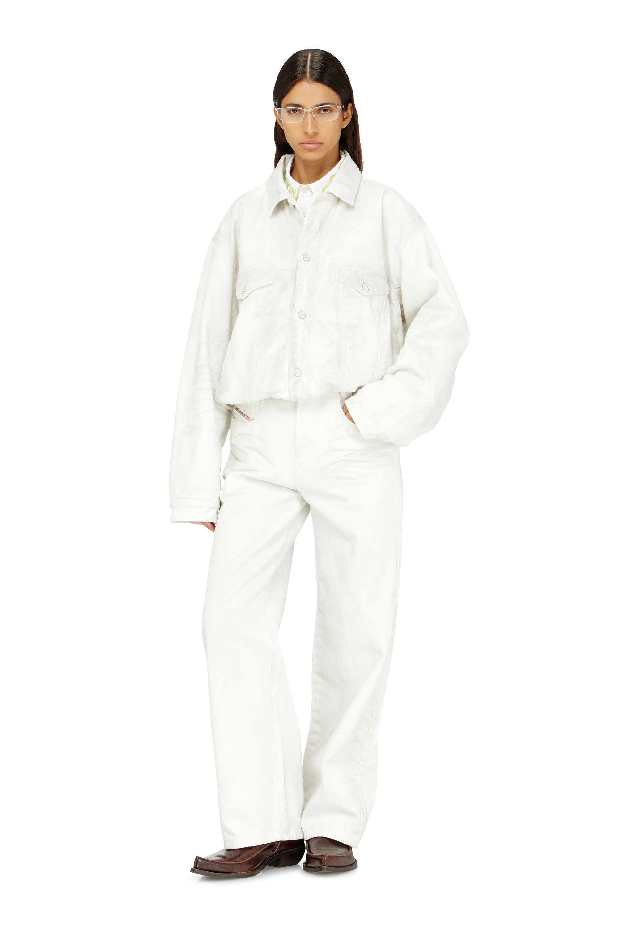 Diesel - Unisex's Relaxed Jeans 1982 D-Hakou 007GG, ホワイト - 1
