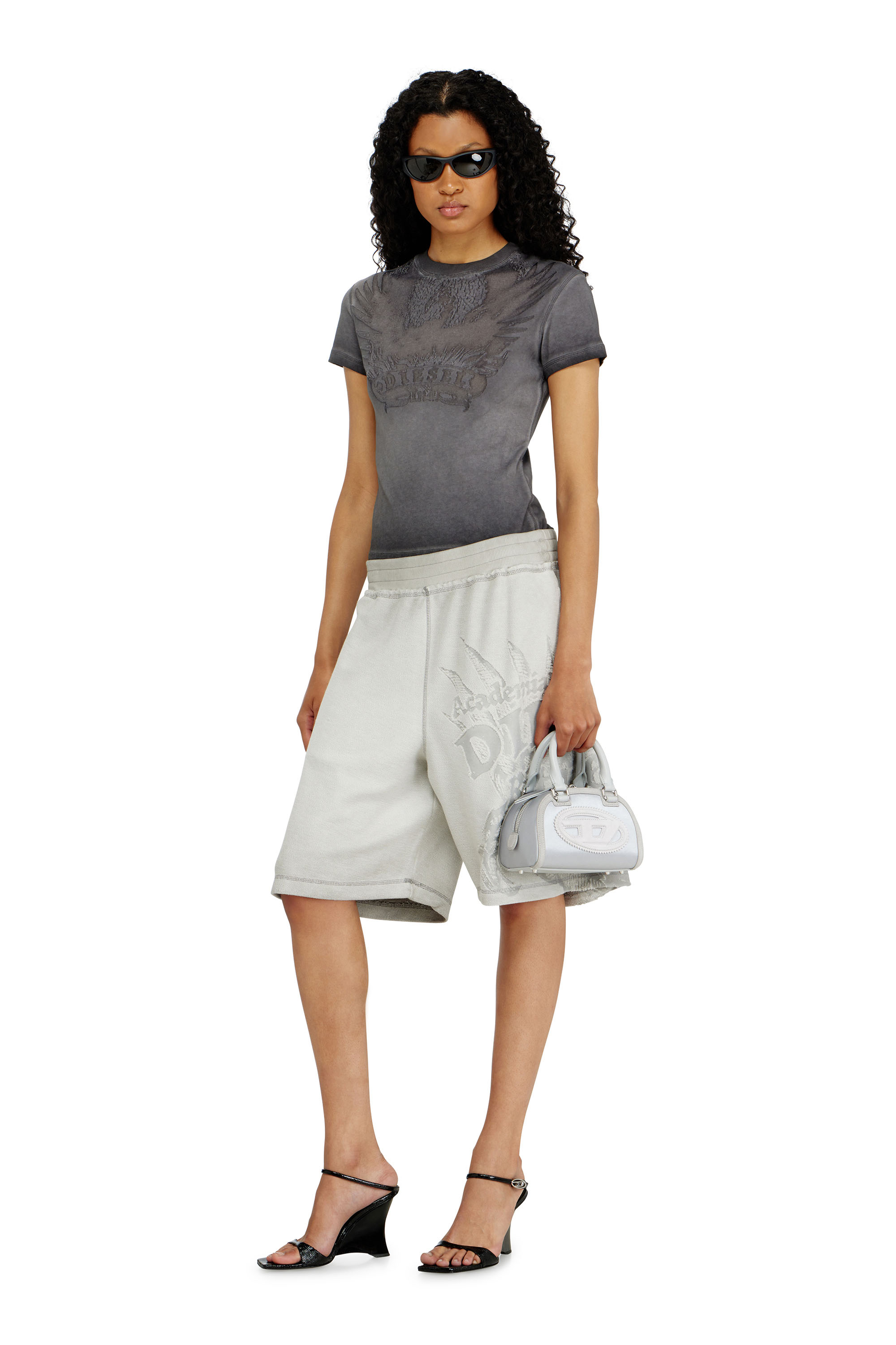 Diesel - 1DR DOME CROSSBODY, Female's クロスボディバッグ in シルバー - 1