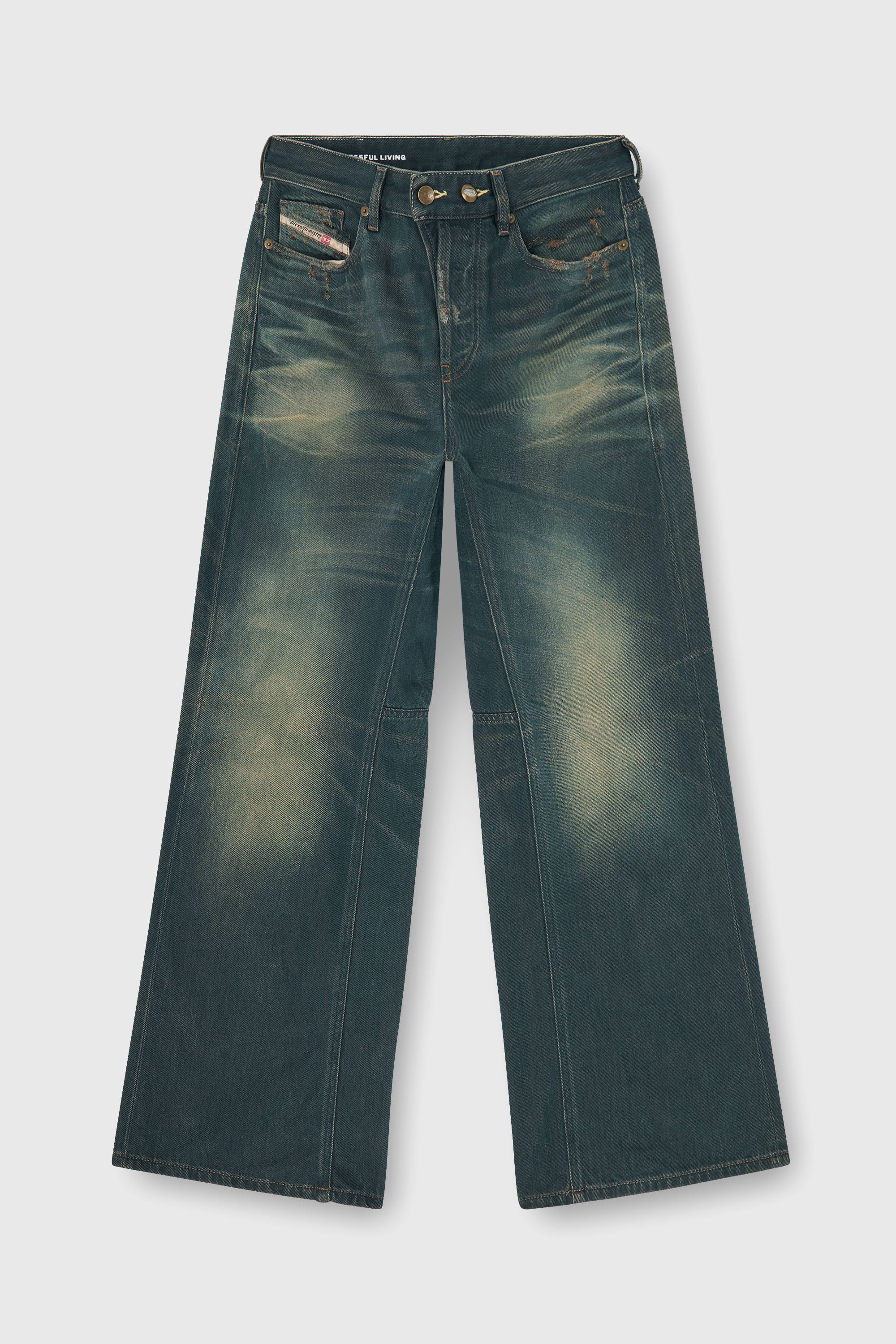 Diesel - Female's Relaxed Jeans 1996 D-Sire 09P85, ダークブルー - 2