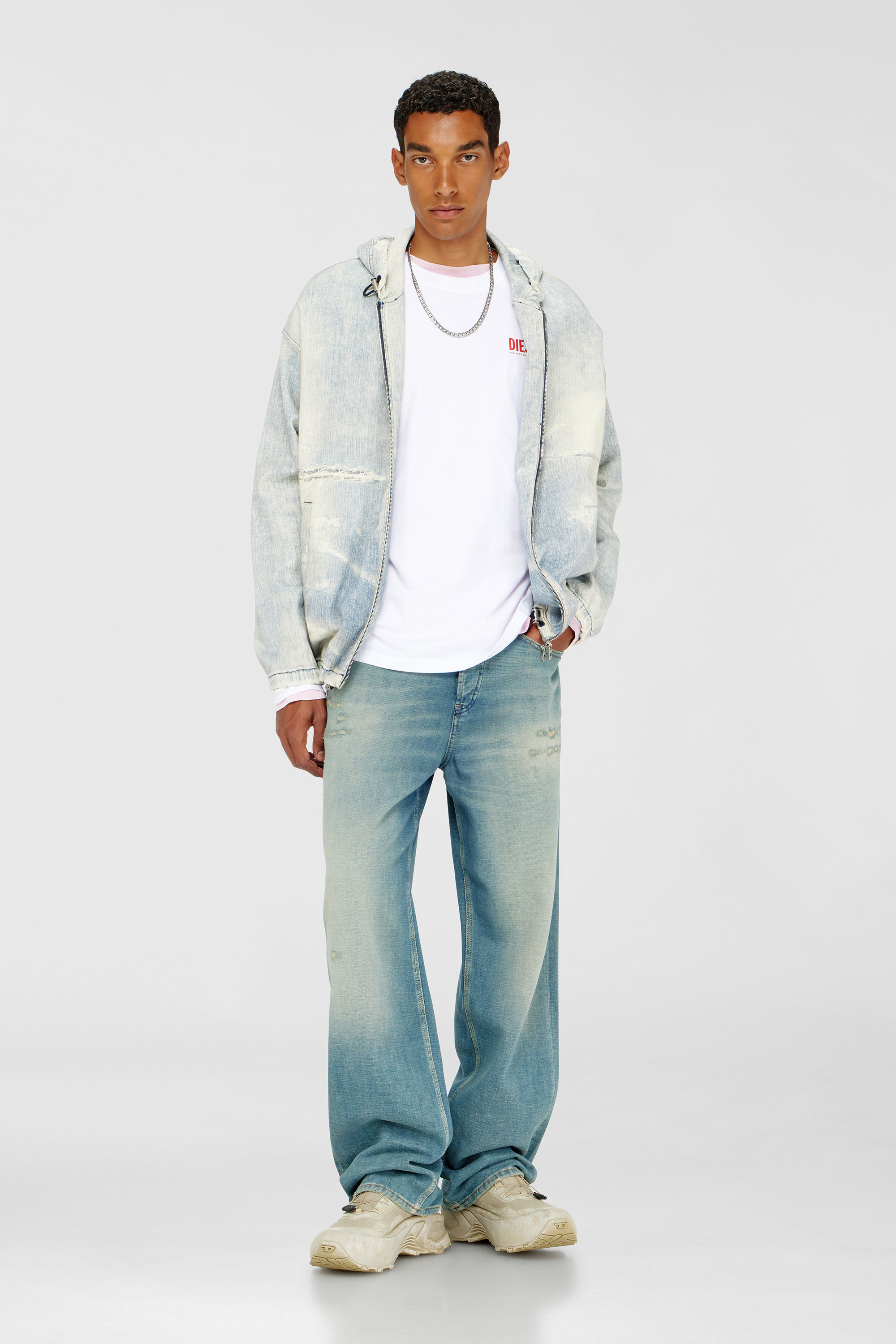 Diesel - T-BOXT-LS-BISK, Male's 長袖Tシャツ in ホワイト - 2