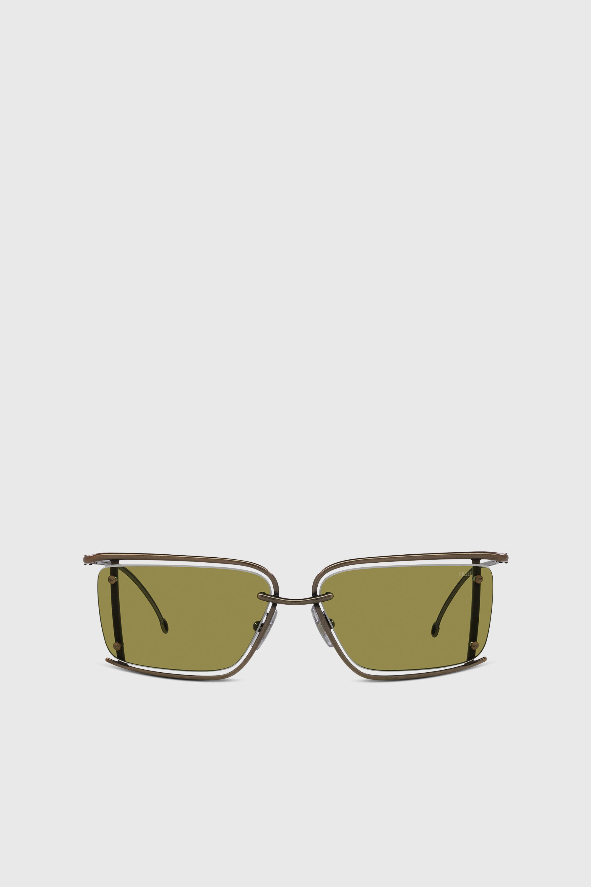 Diesel - 0DL1002, Unisex's サングラス in ミリタリーグリーン - 1