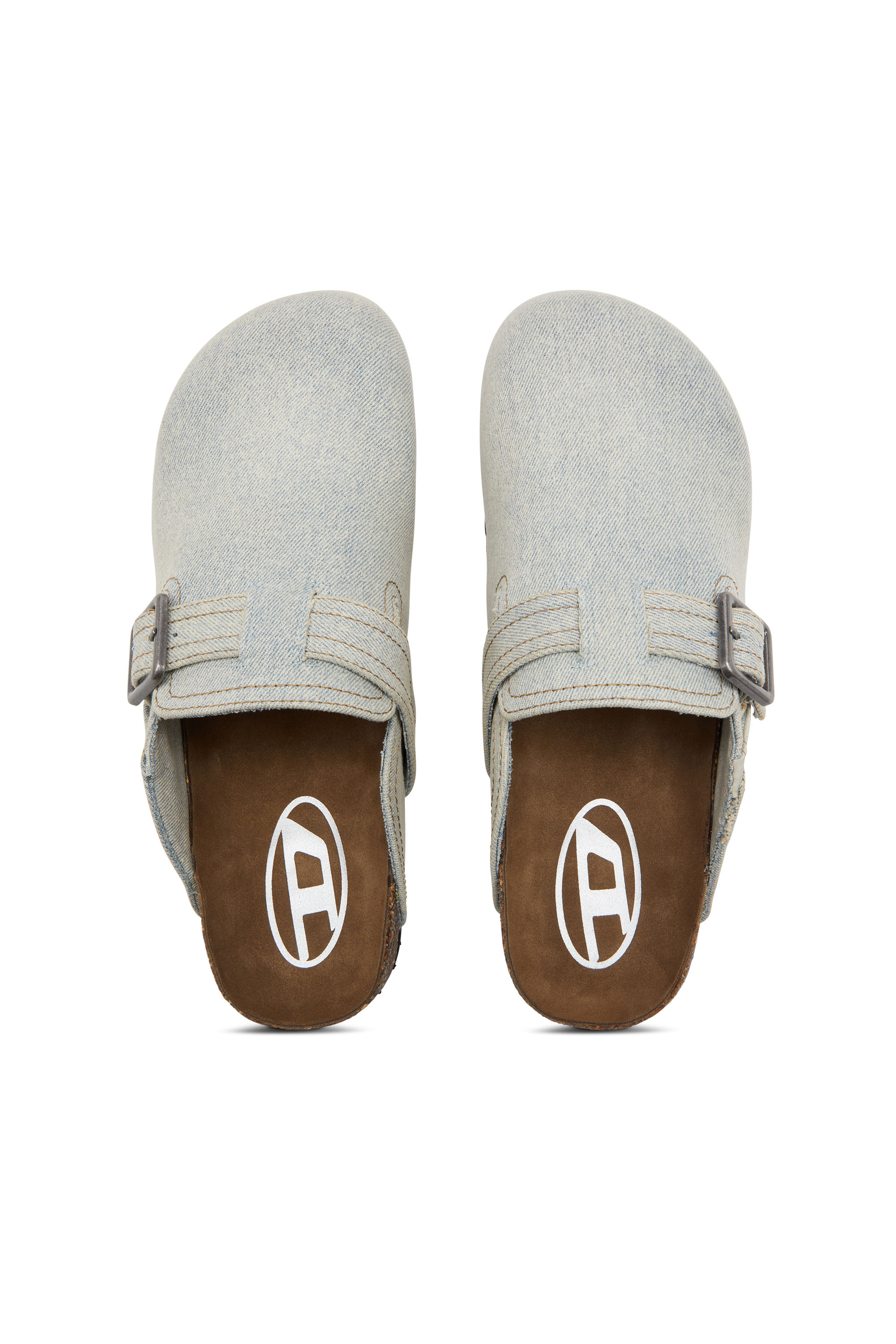 Diesel - D-WOODSTOCK X, Male's D-Woodstock-Mules in faded denim in ライトブルー - 5