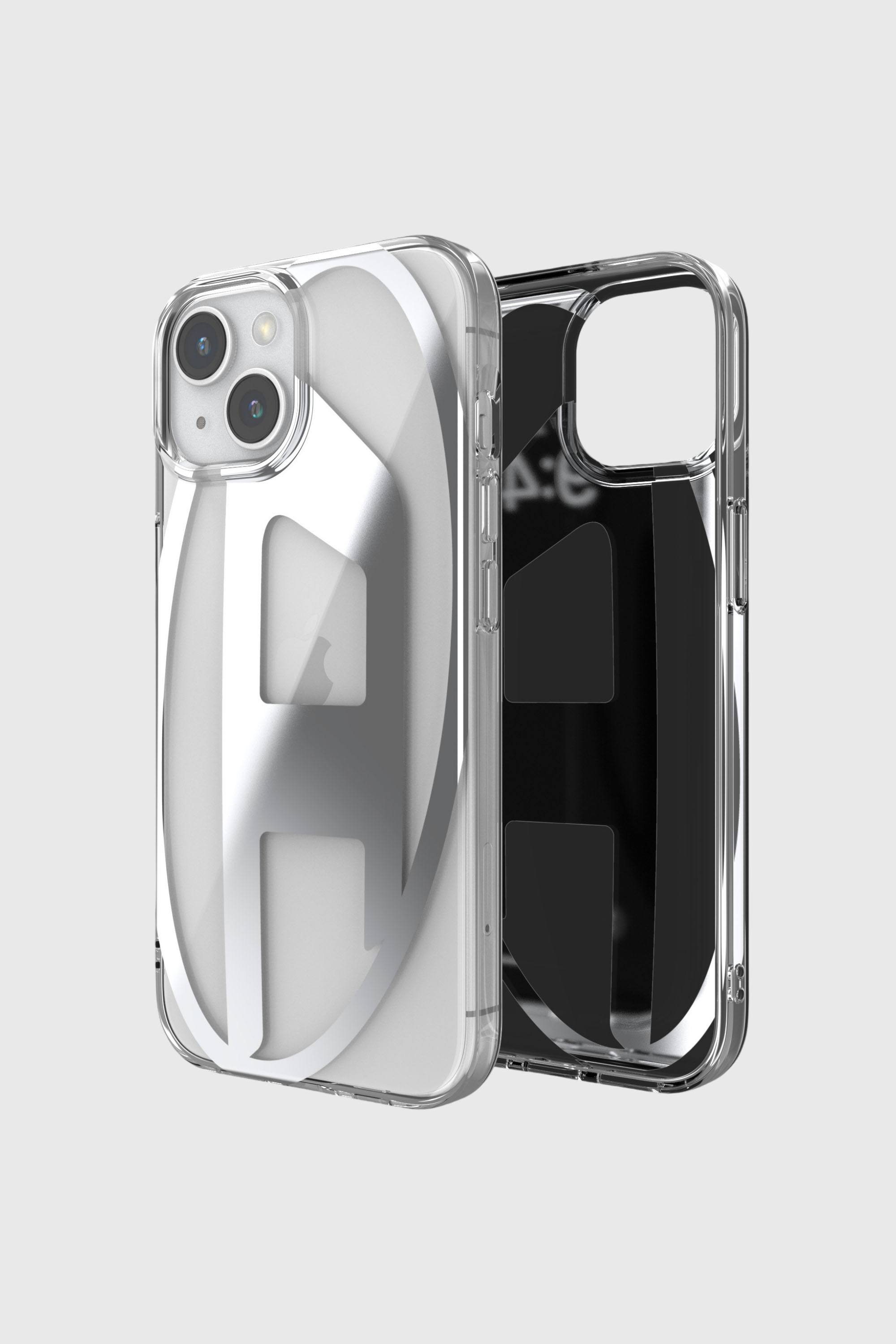Diesel - 54201 MOULDED CASE, Unisex's iPhone 15 クリアケース in シルバー - 1