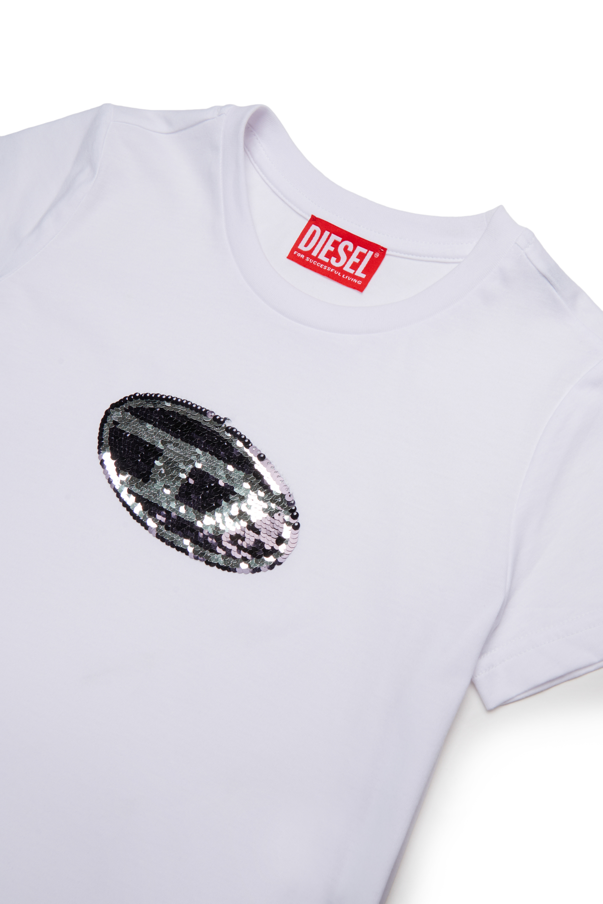 Diesel - TSEQUINSG, Female's Tシャツ in ホワイト - 3