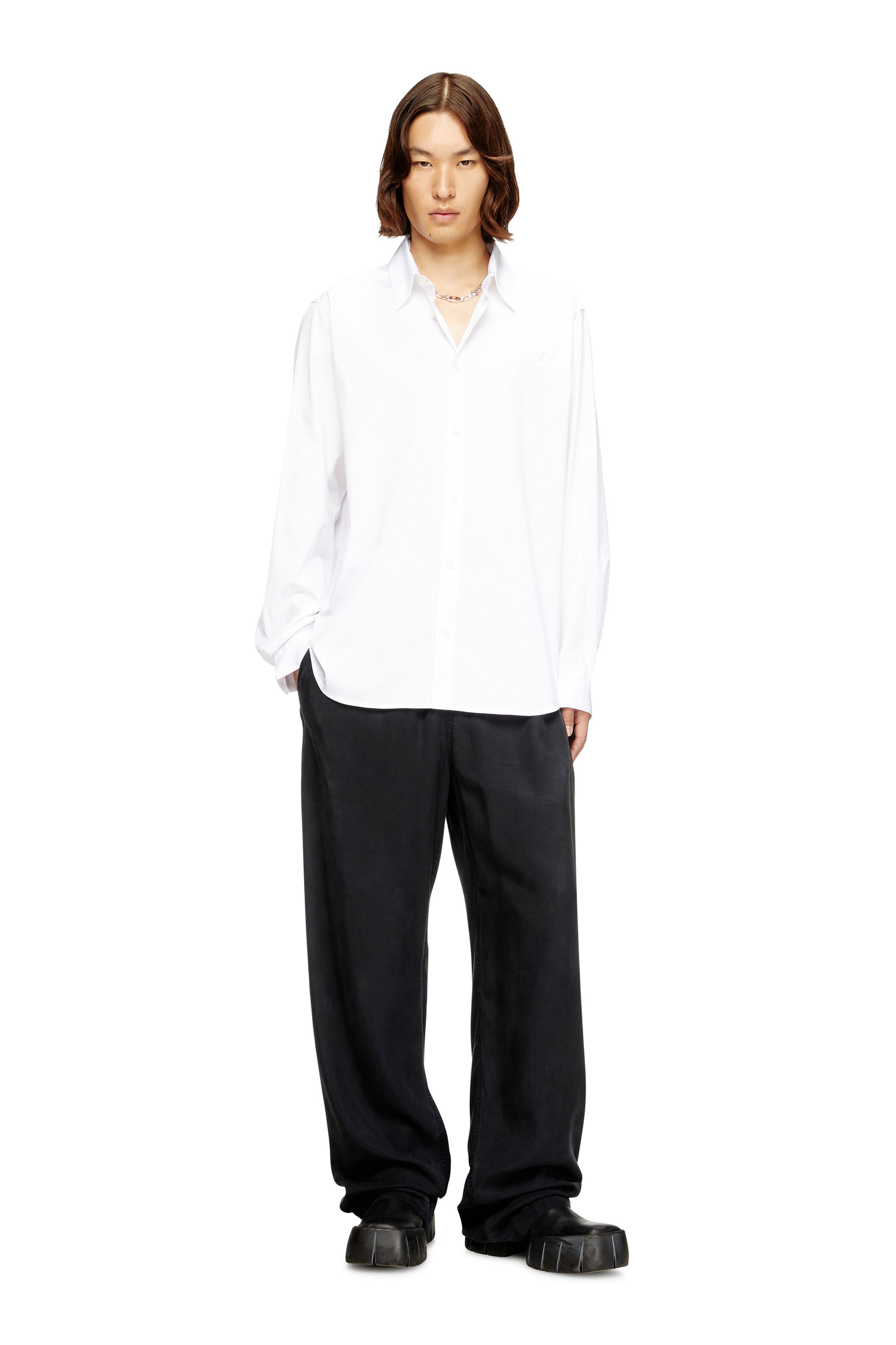 Diesel - S-SIMPLY-GSBH, Male's シャツ in ホワイト - 2