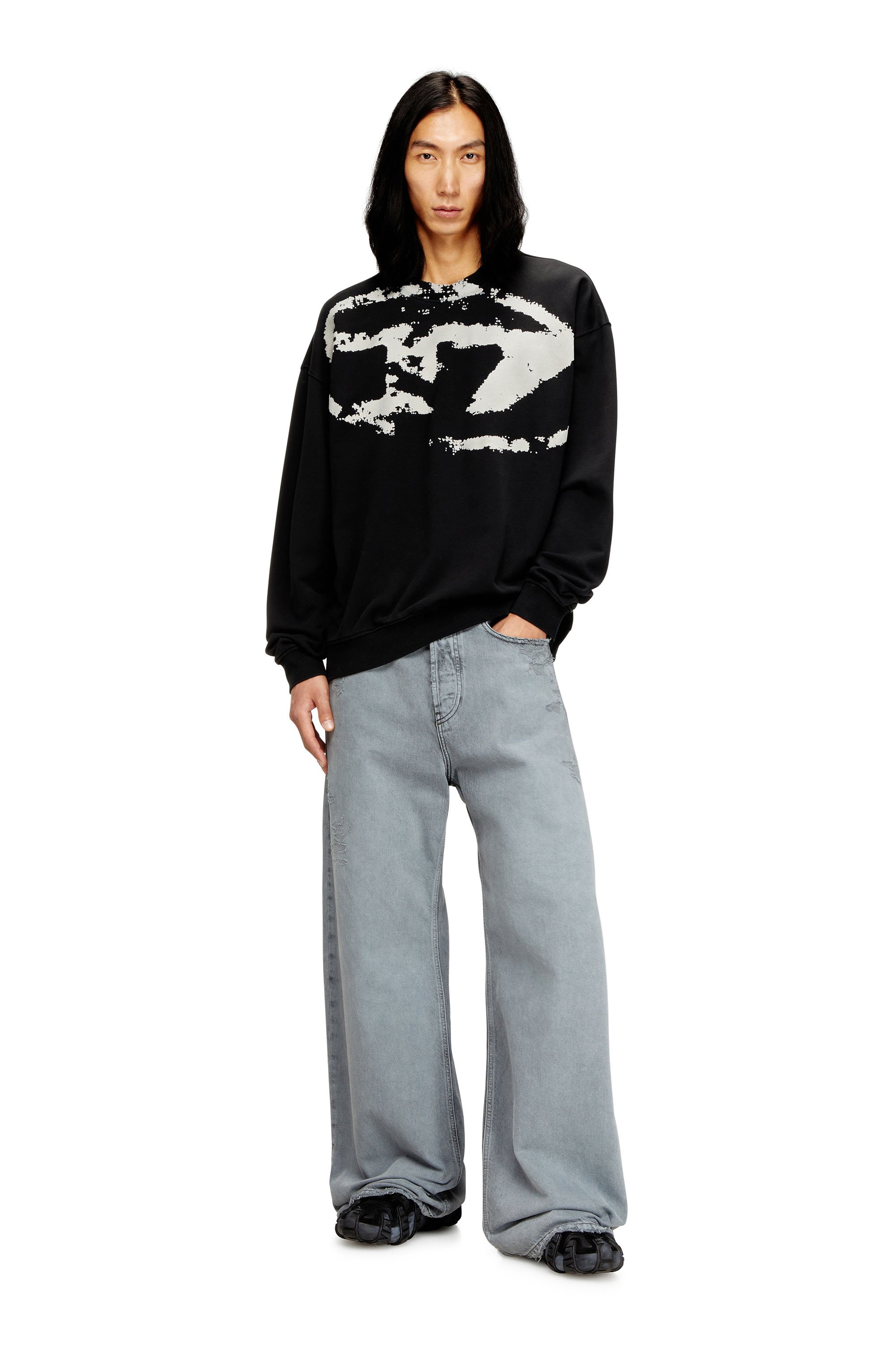 Diesel - S-BOXT-N5, Male's スウェット in ブラック - 2