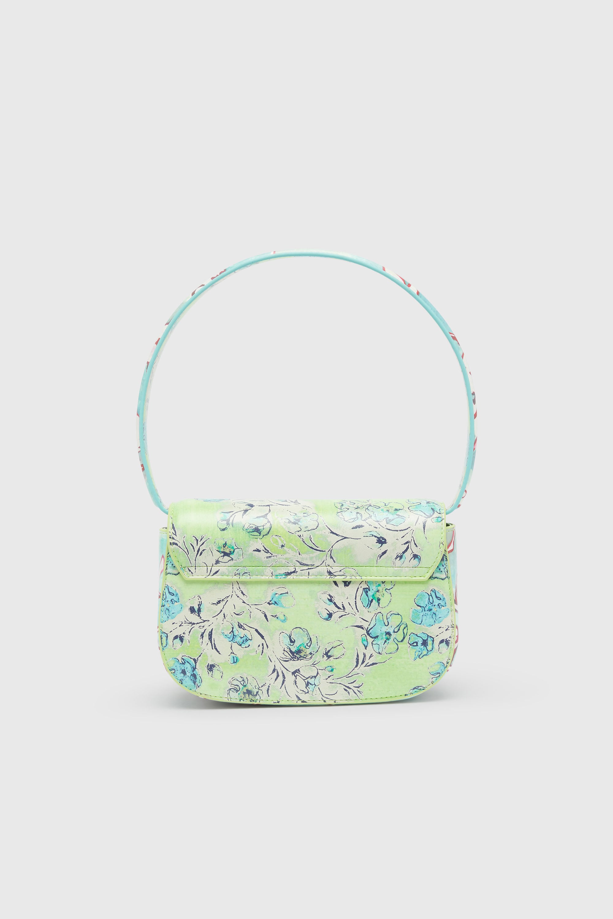 Diesel - 1DR, Female's 1DR-Iconic shoulder bag with floral print in グリーン - 2