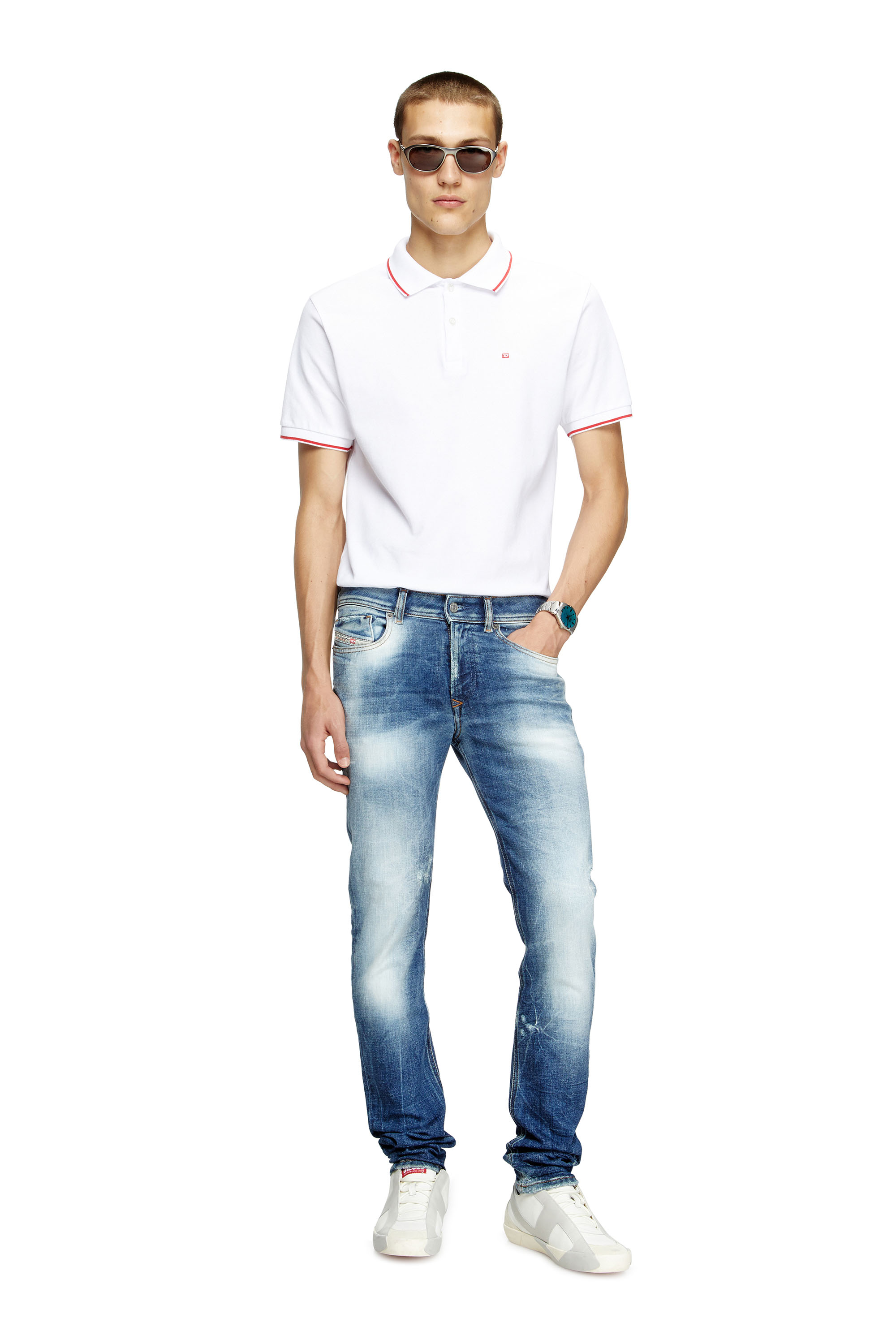 Diesel - Male's Skinny Jeans 1979 Sleenker 09M27, ダークブルー - 2