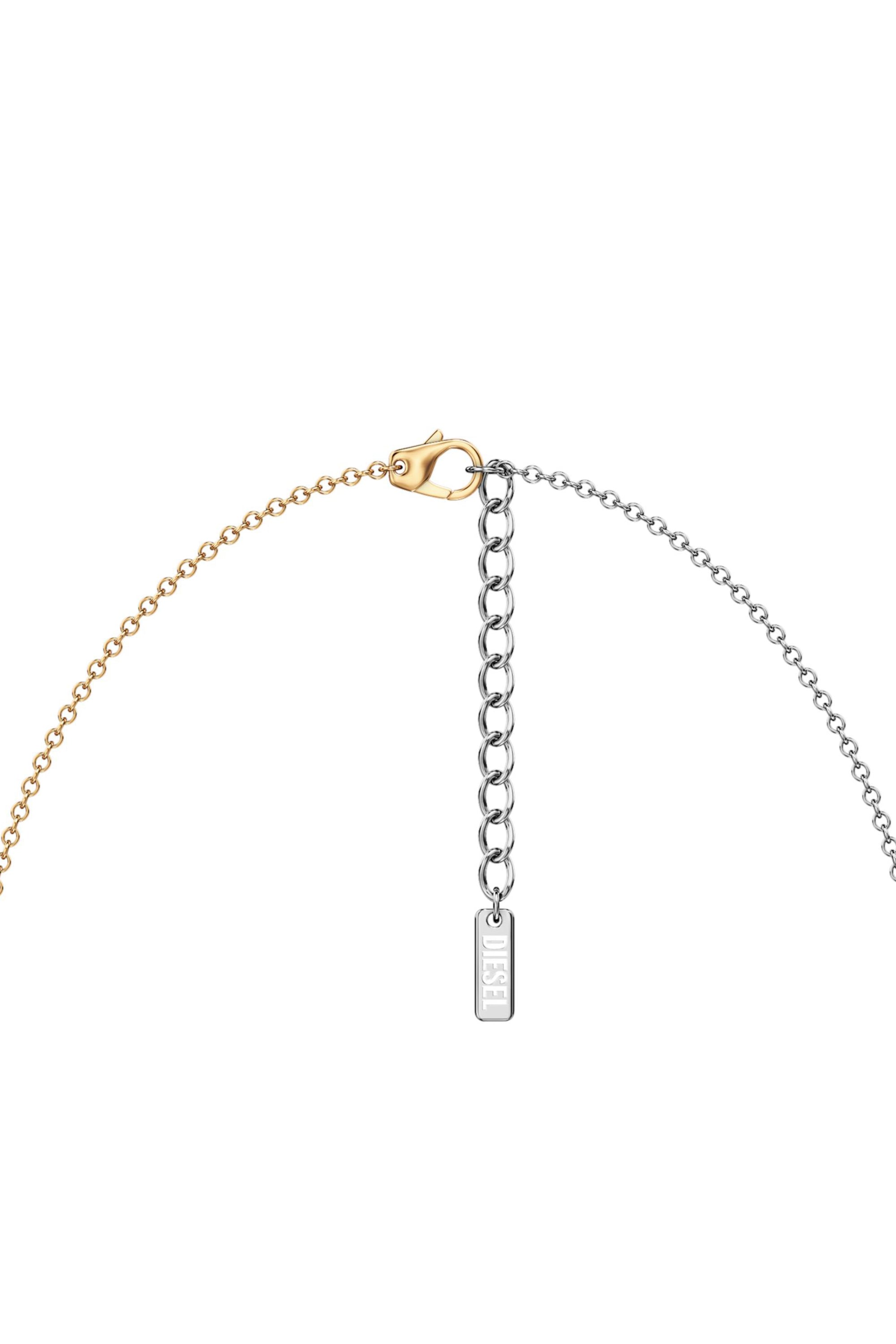 Diesel - DX1687931  JEWELLERY, Unisex's Stainless steel chain necklace in シルバー/ゴールド - 3
