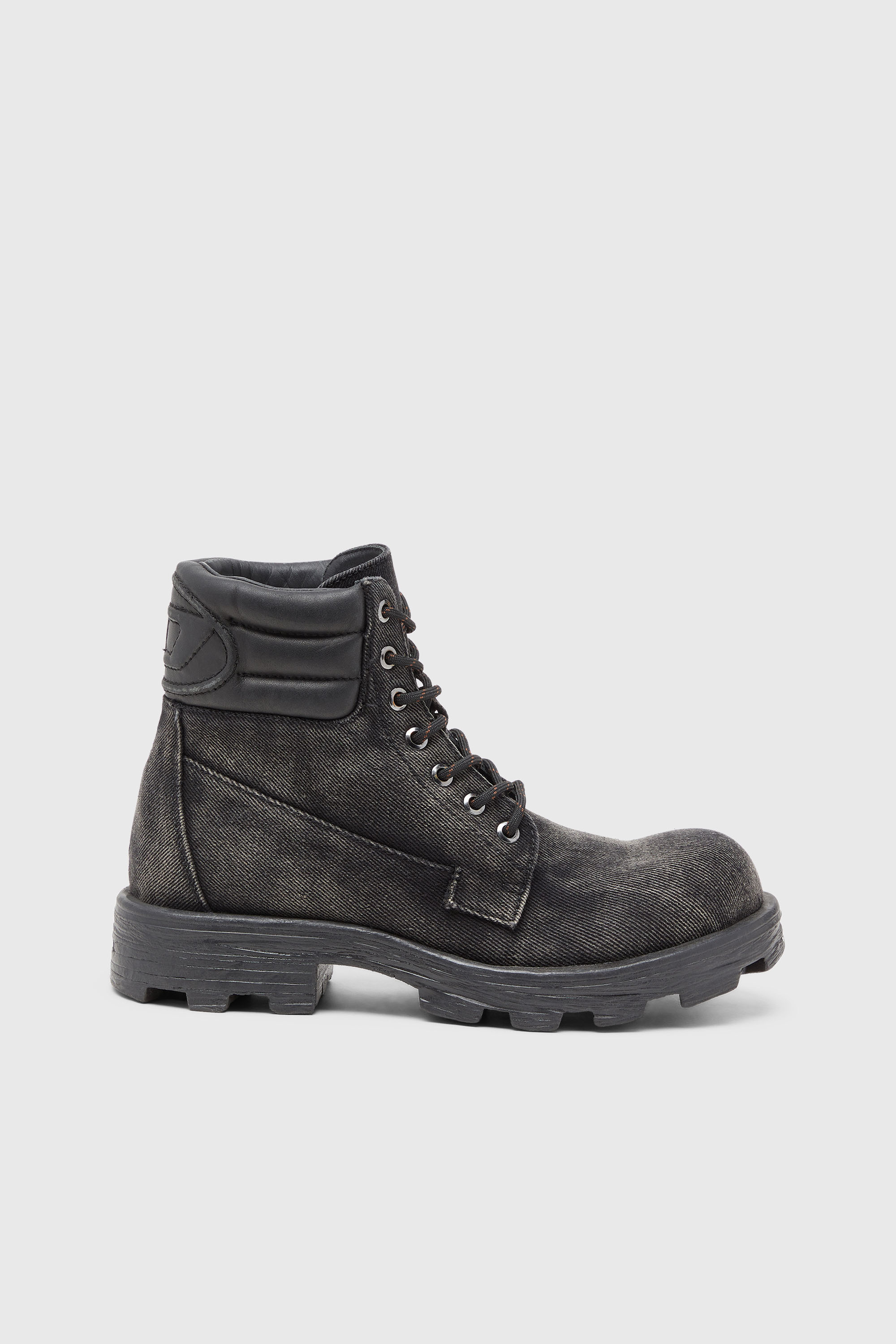 Diesel - D-HAMMER LACE UP W, Female's レースアップブーツ in ダークグレー - 1