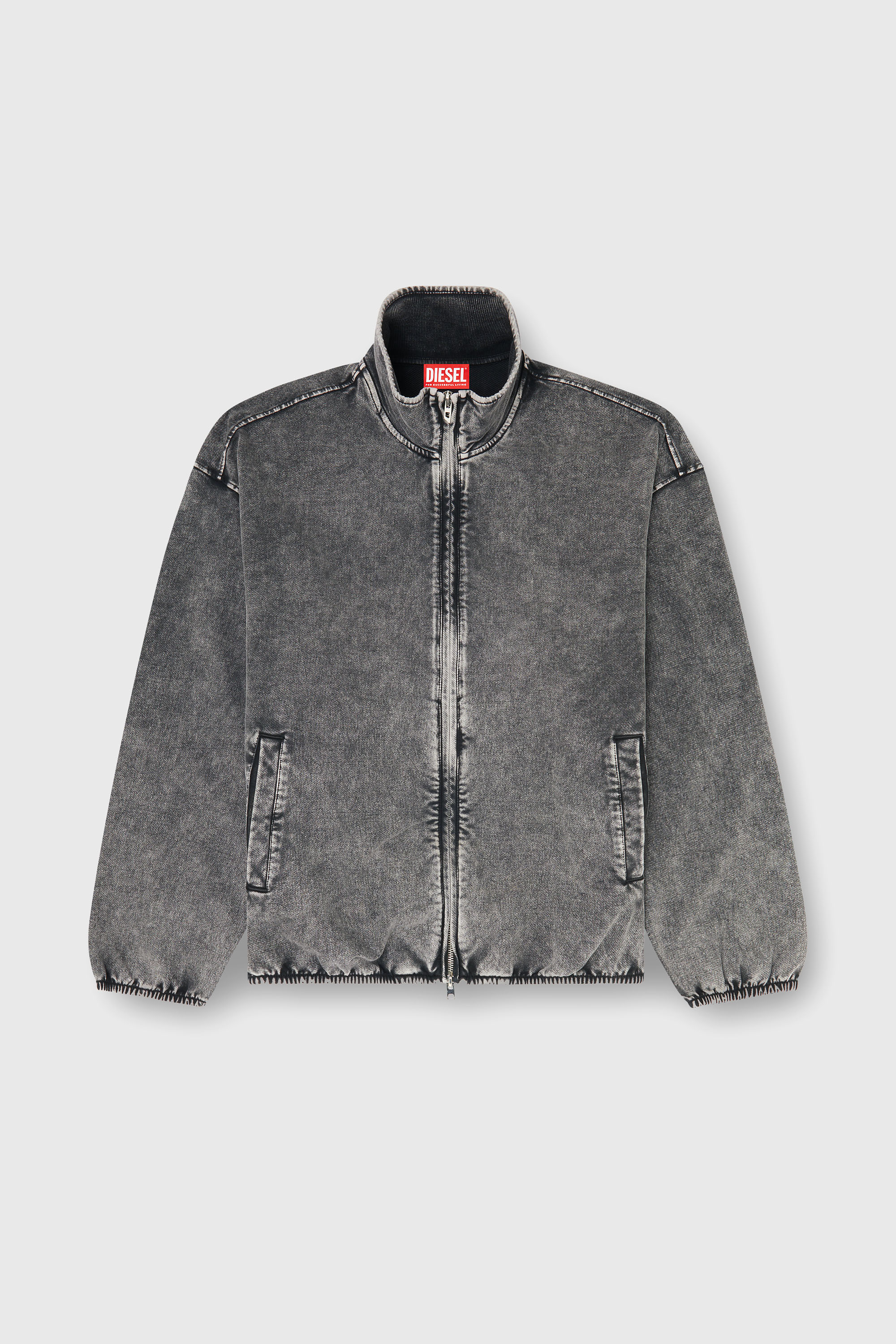 Diesel - S-CORSY, Male's スウェットジャケット in グレー - 2