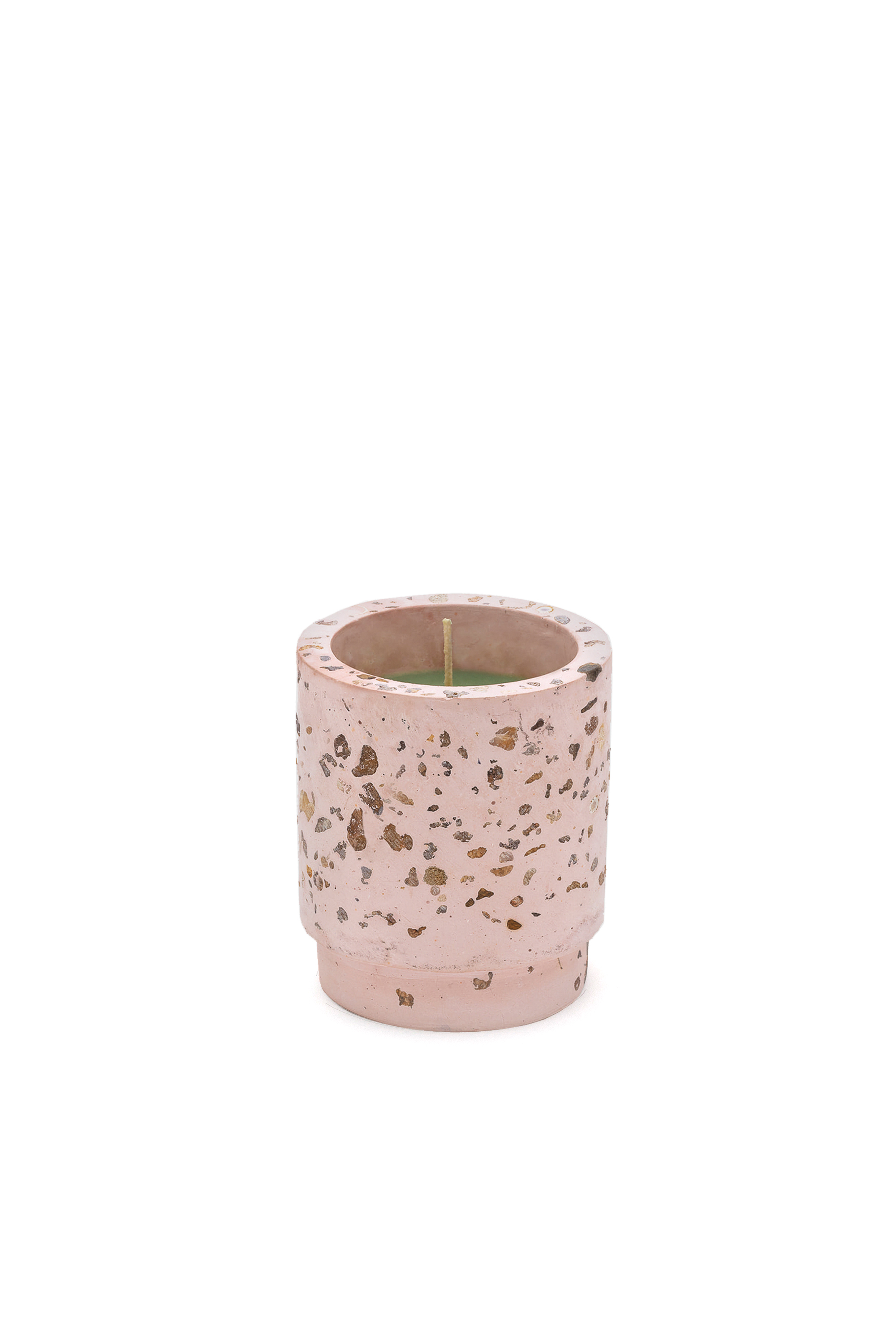 Diesel - 11151 HOME SCENTS, Unisex's Candle in cement jar "Diesel green possessed tropicalia" in ピンク / ホワイト - 1