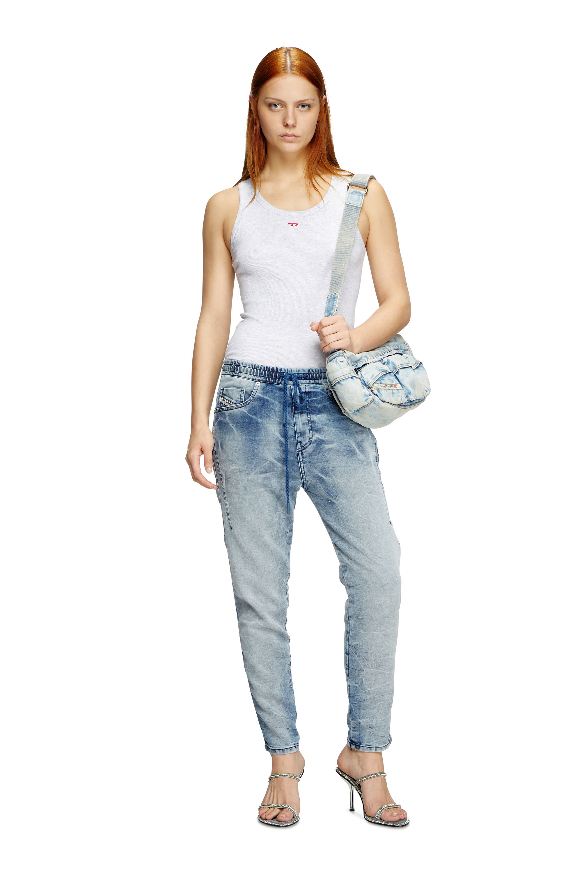 Diesel - Female's Regular 2041 D-Fayza Joggjeans® 068PK, ライトブルー - 1