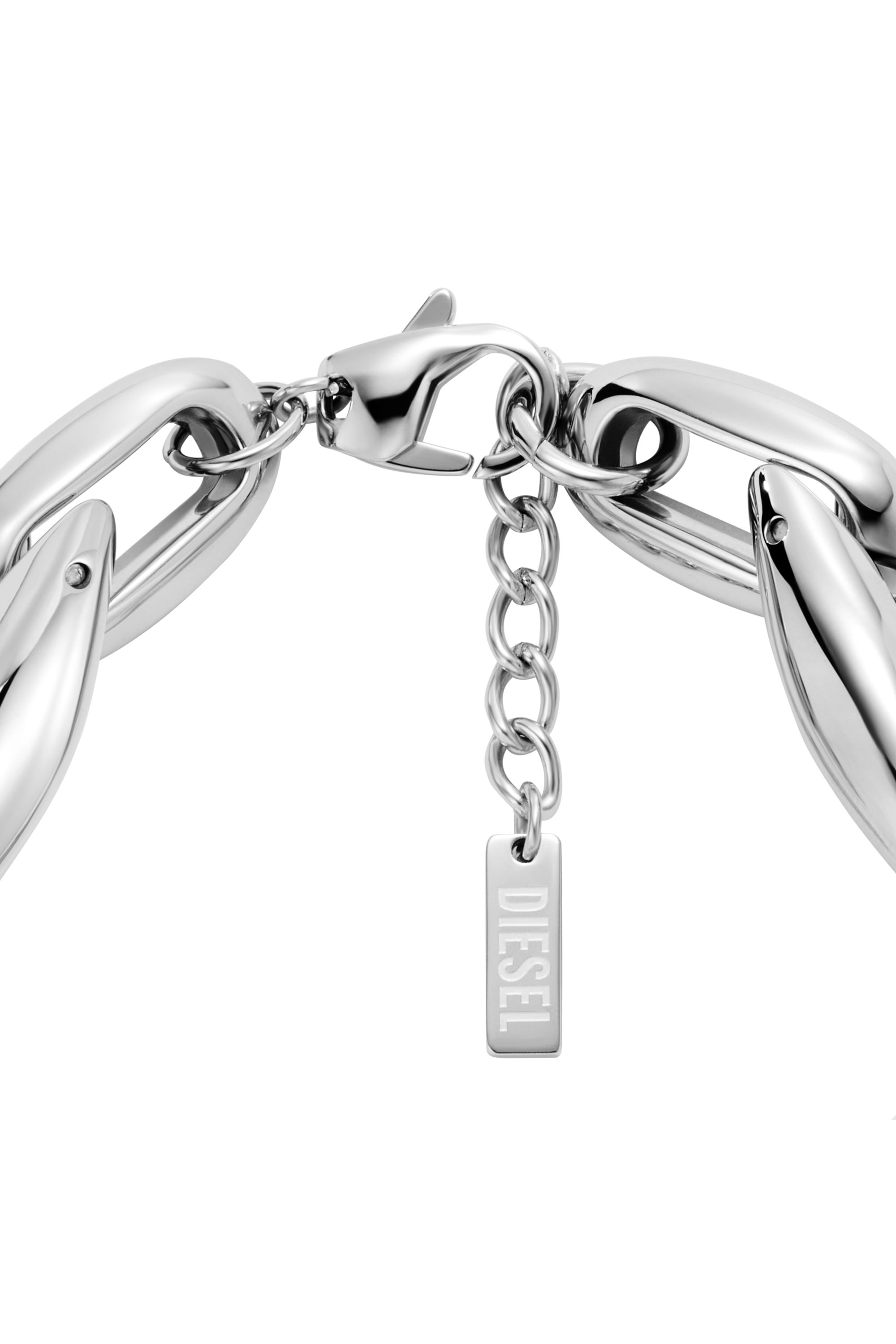 Diesel - DX1617040, Unisex's Stainless Steel and Silicone Metamorph Chain Bracelet in シルバー - 2